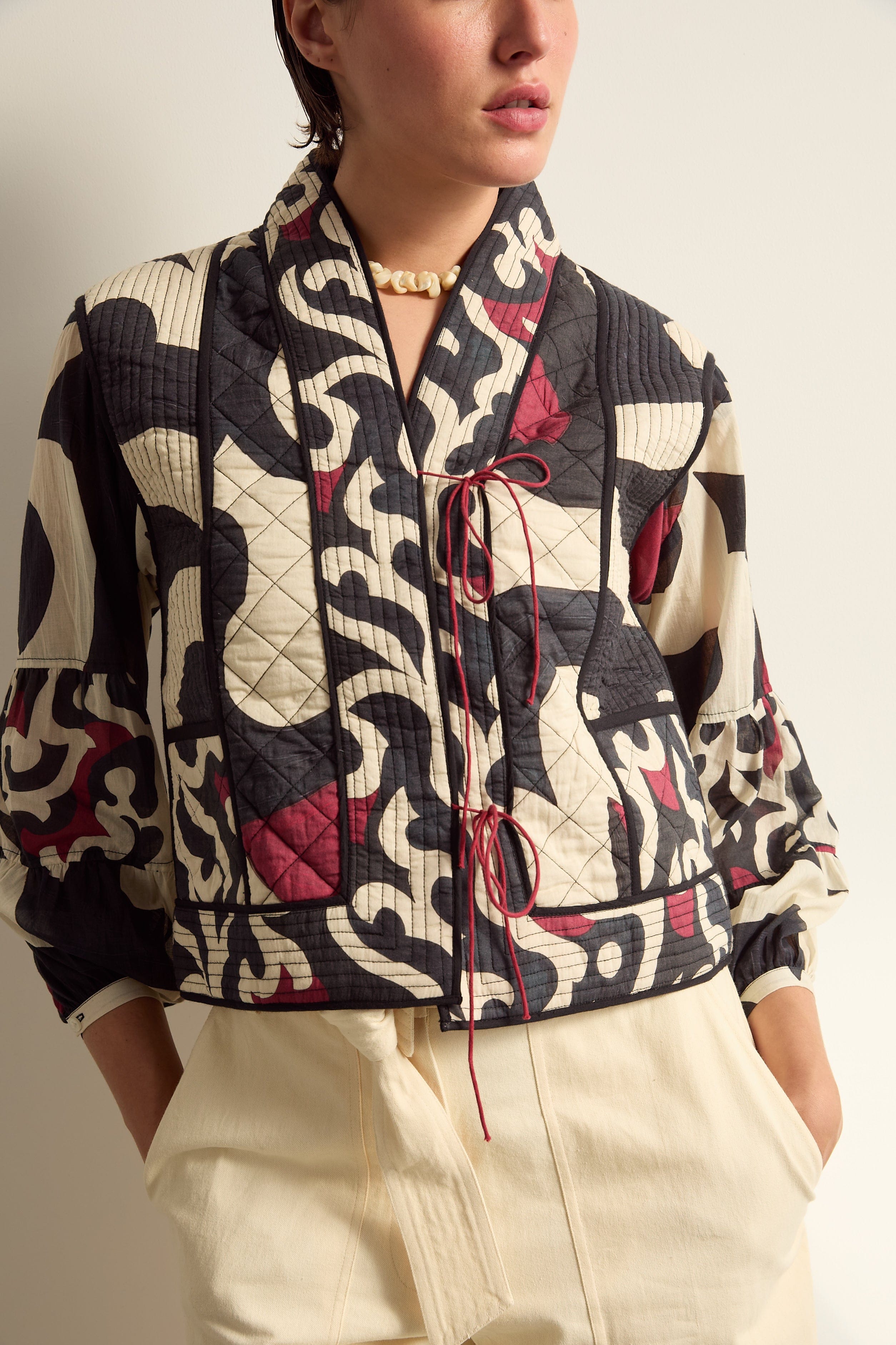 VESTE DOLORES IMPRIME RODEO - BLACK