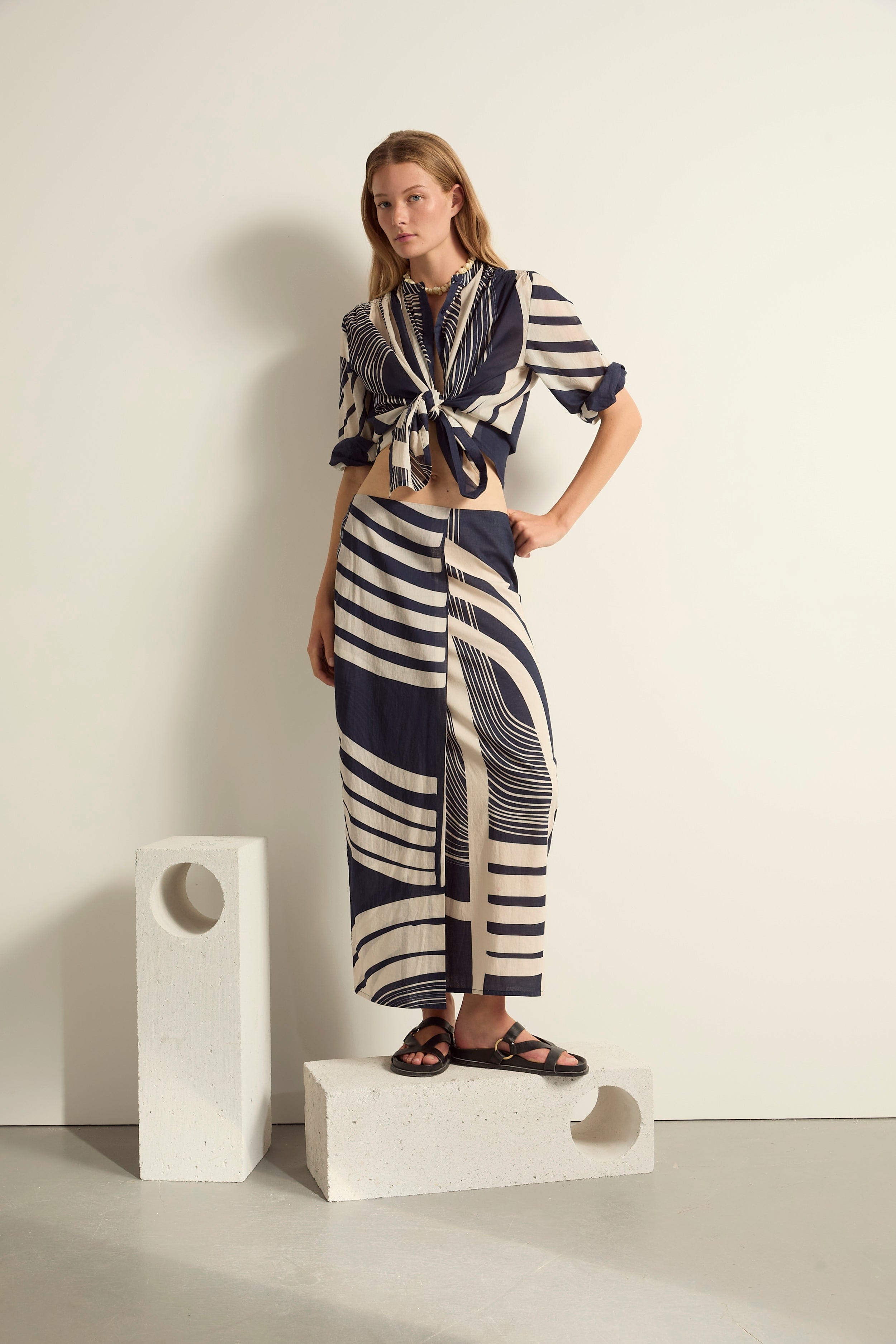 CHEMISE JOLINE IMPRIME CAROUSEL - POMPEI RED