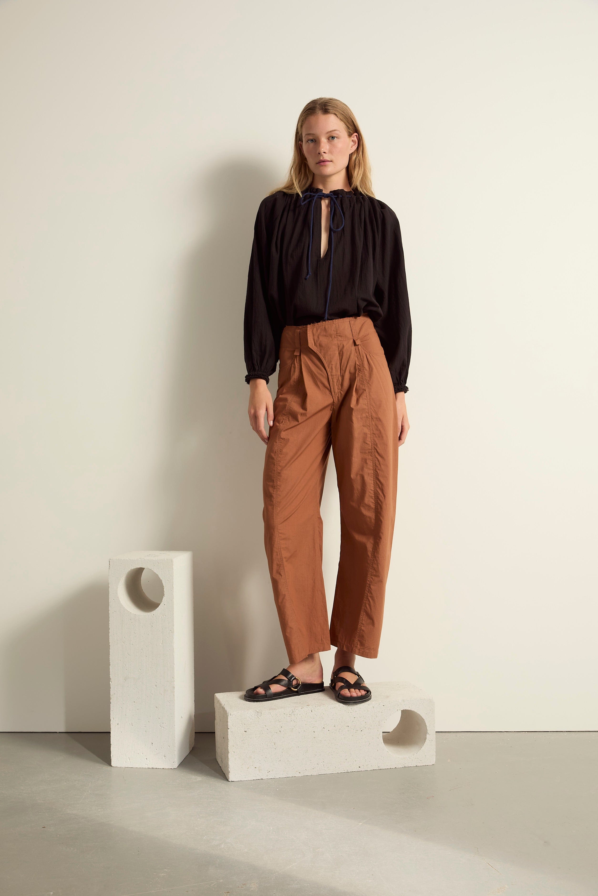 PANTALON LOLO - HAVANE BROWN