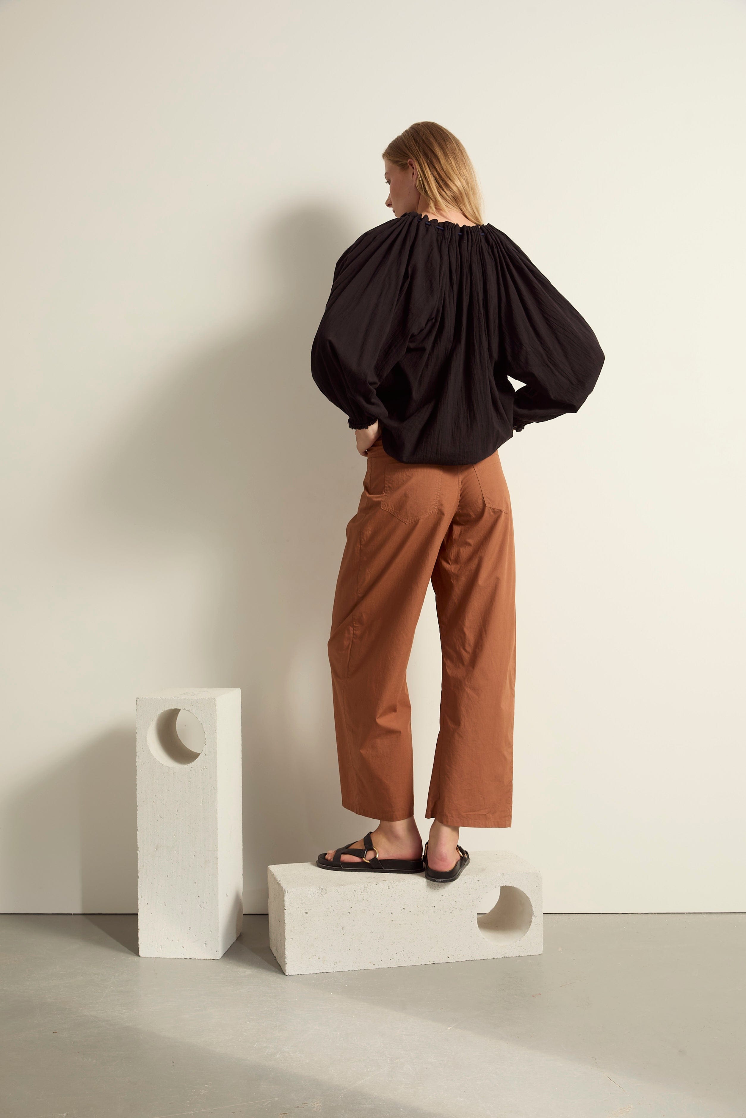 PANTALON LOLO - HAVANE BROWN