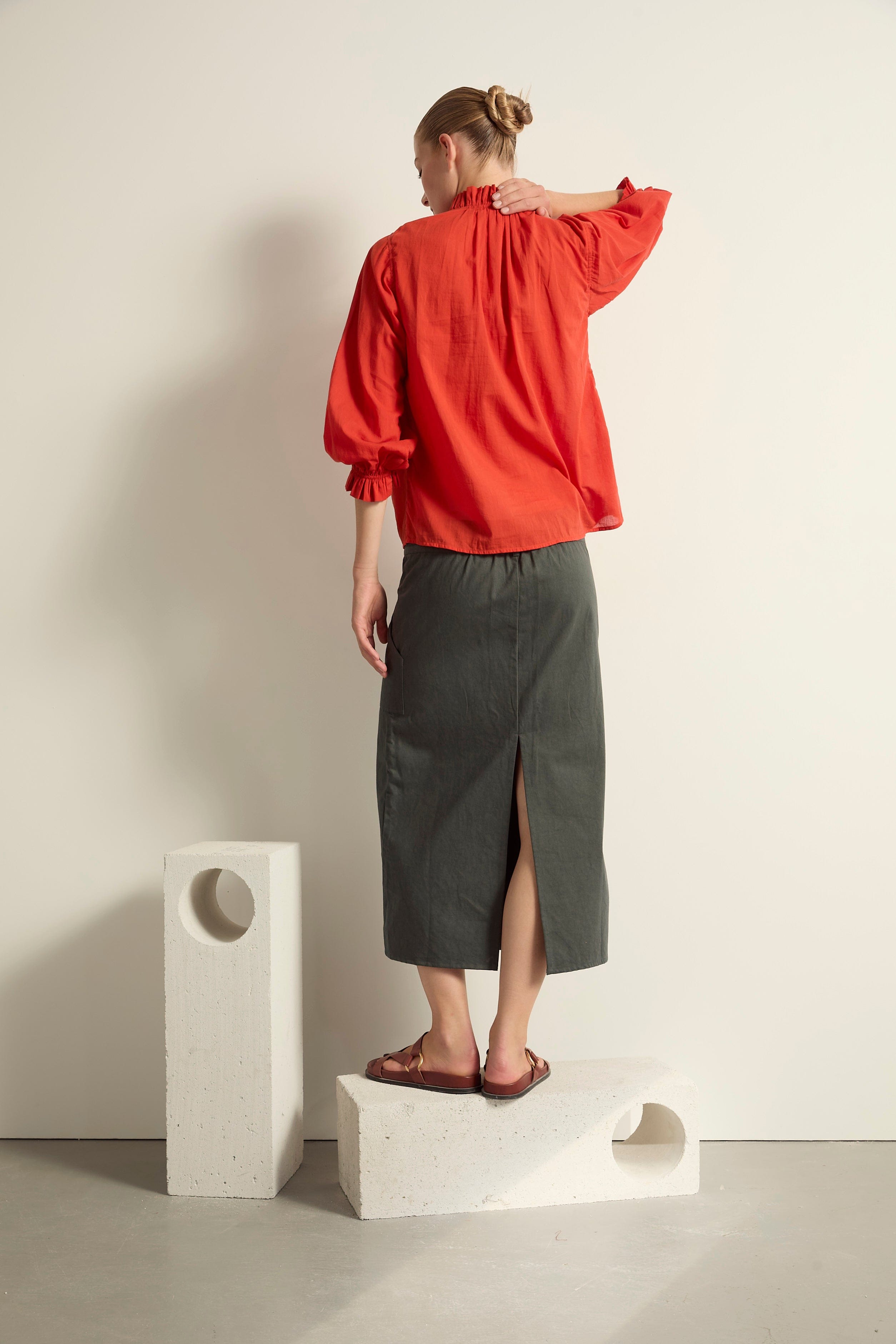 BLOUSE SAPHO - CORAIL