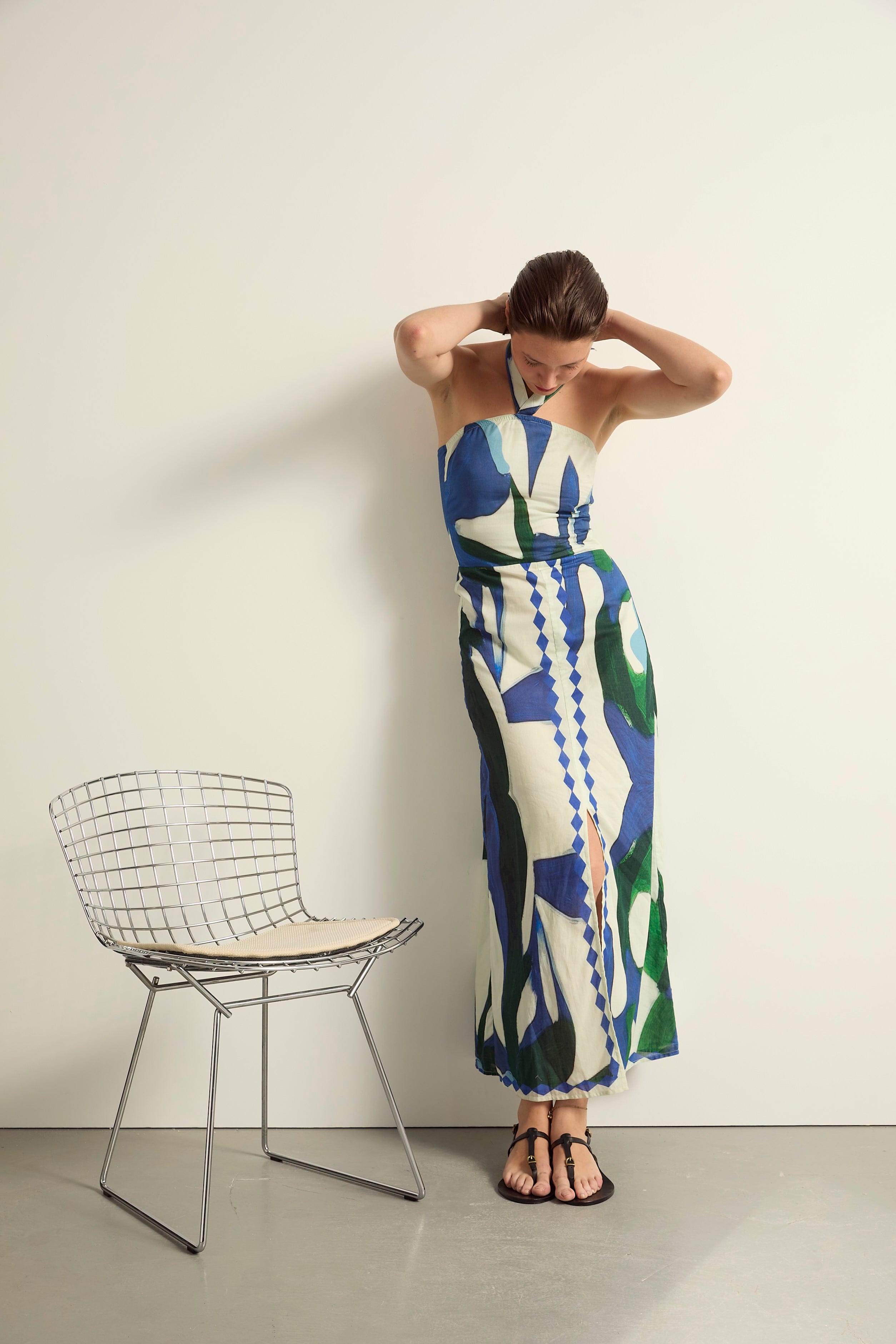 ROBE CATALINA IMPRIME CACTUS - LAPIS BLUE