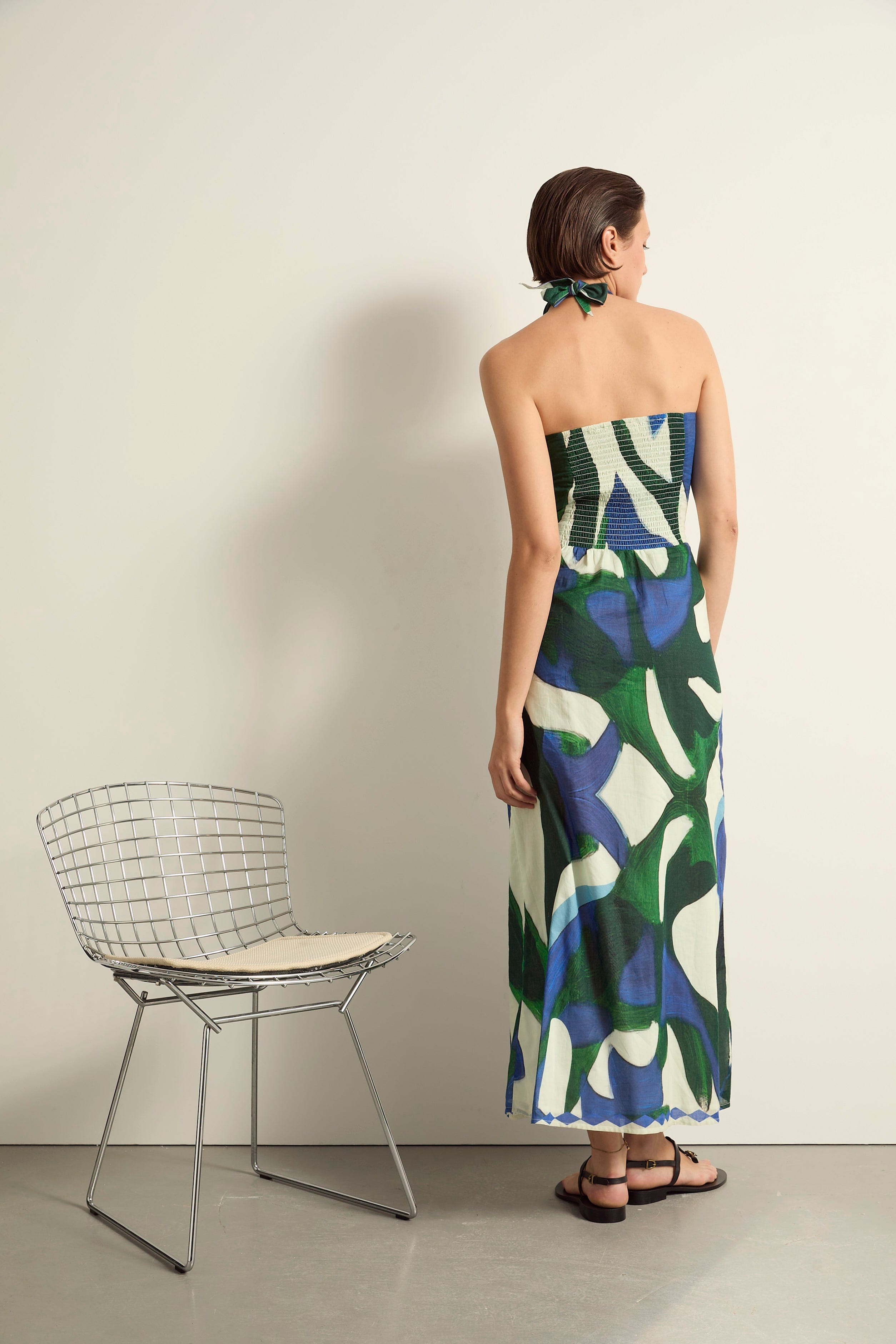 ROBE CATALINA IMPRIME CACTUS - LAPIS BLUE
