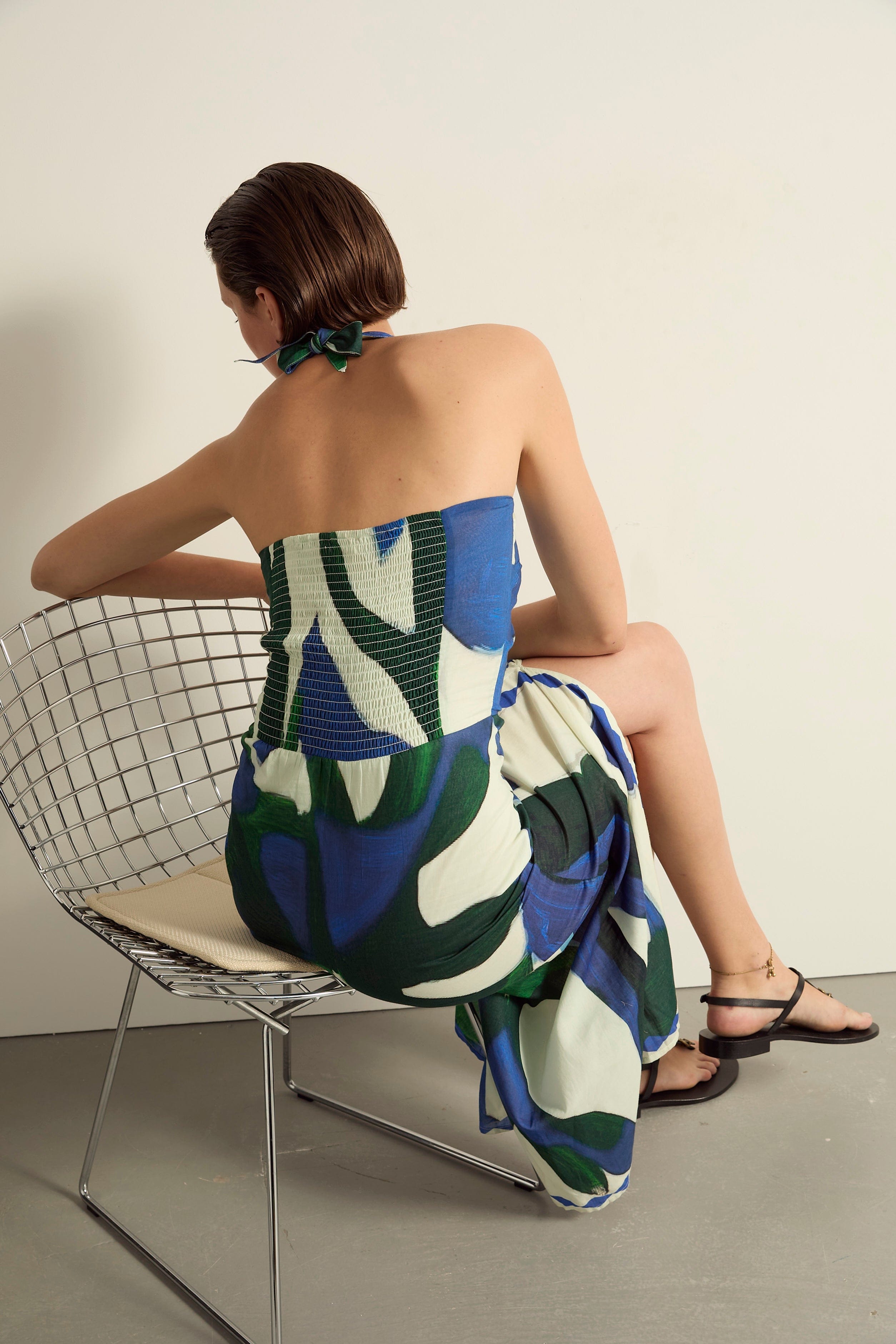 ROBE CATALINA IMPRIME CACTUS - LAPIS BLUE