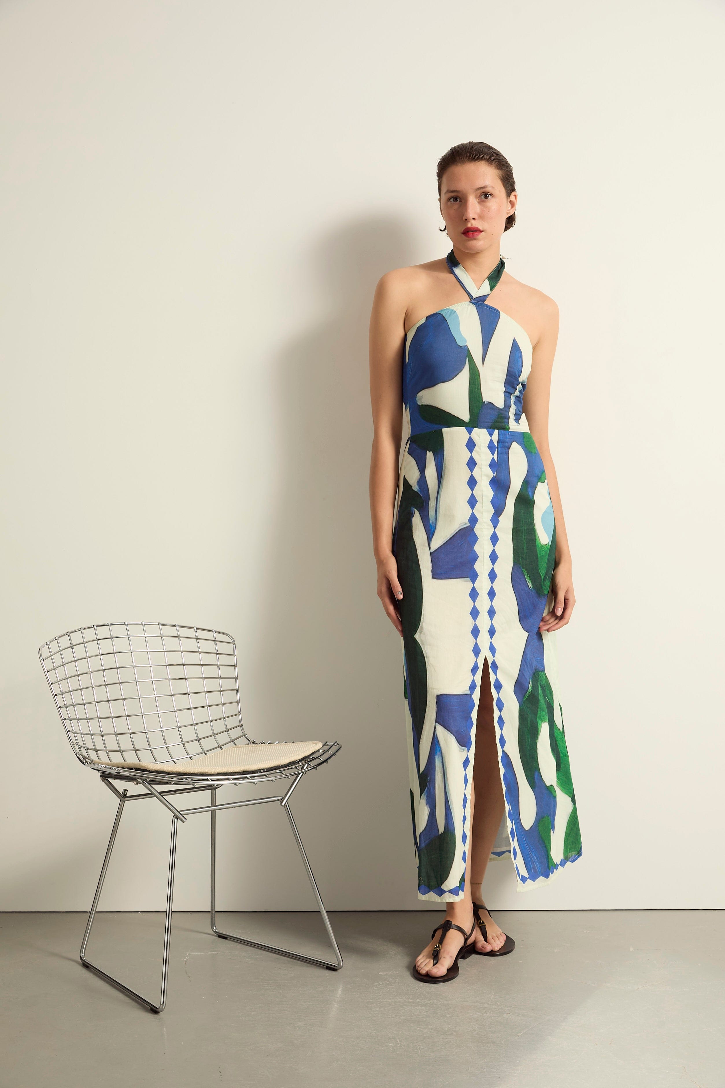 ROBE CATALINA IMPRIME CACTUS - LAPIS BLUE