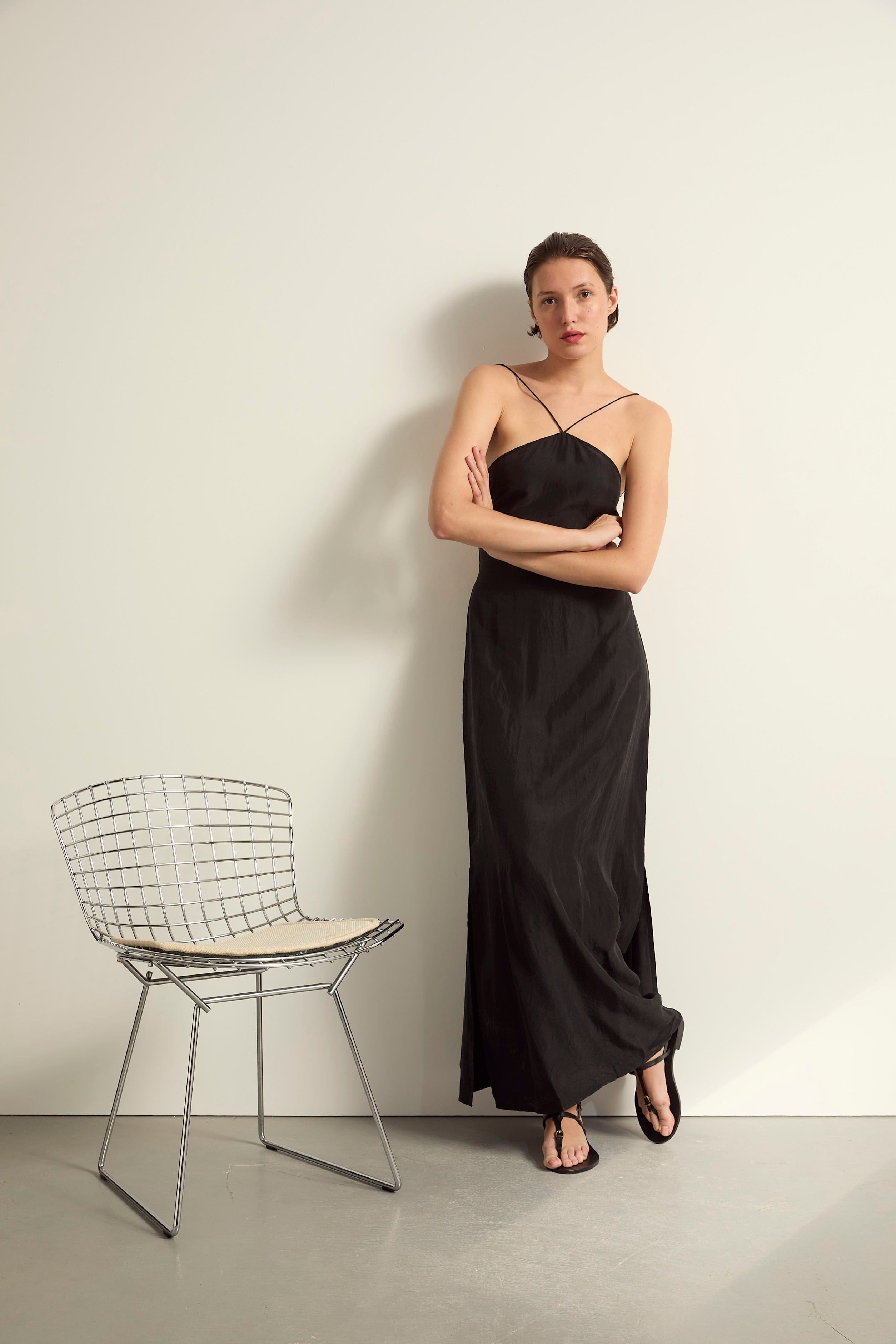 ROBE MIA SOIE LAVÉE - BLACK