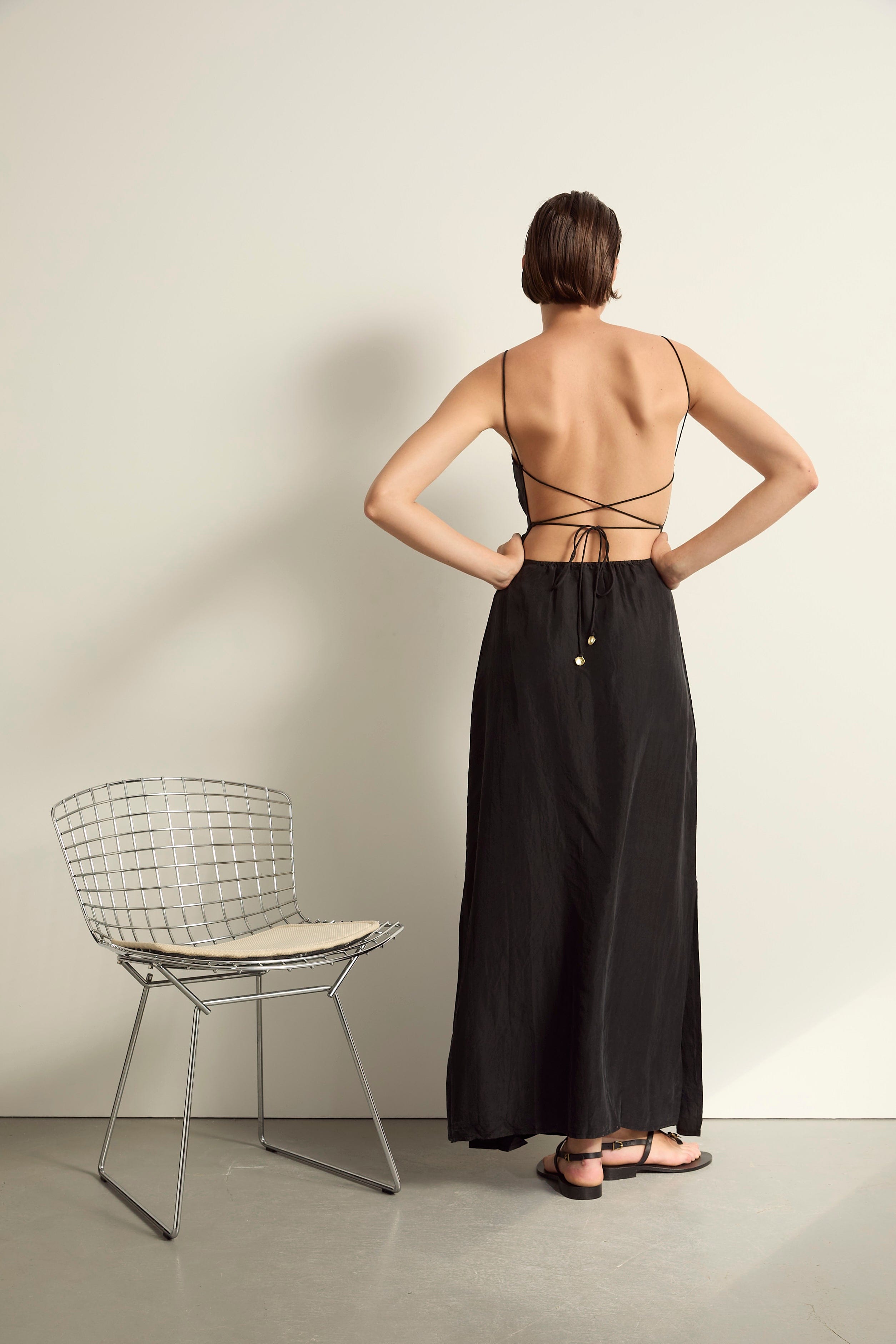 ROBE MIA SOIE LAVÉE - BLACK