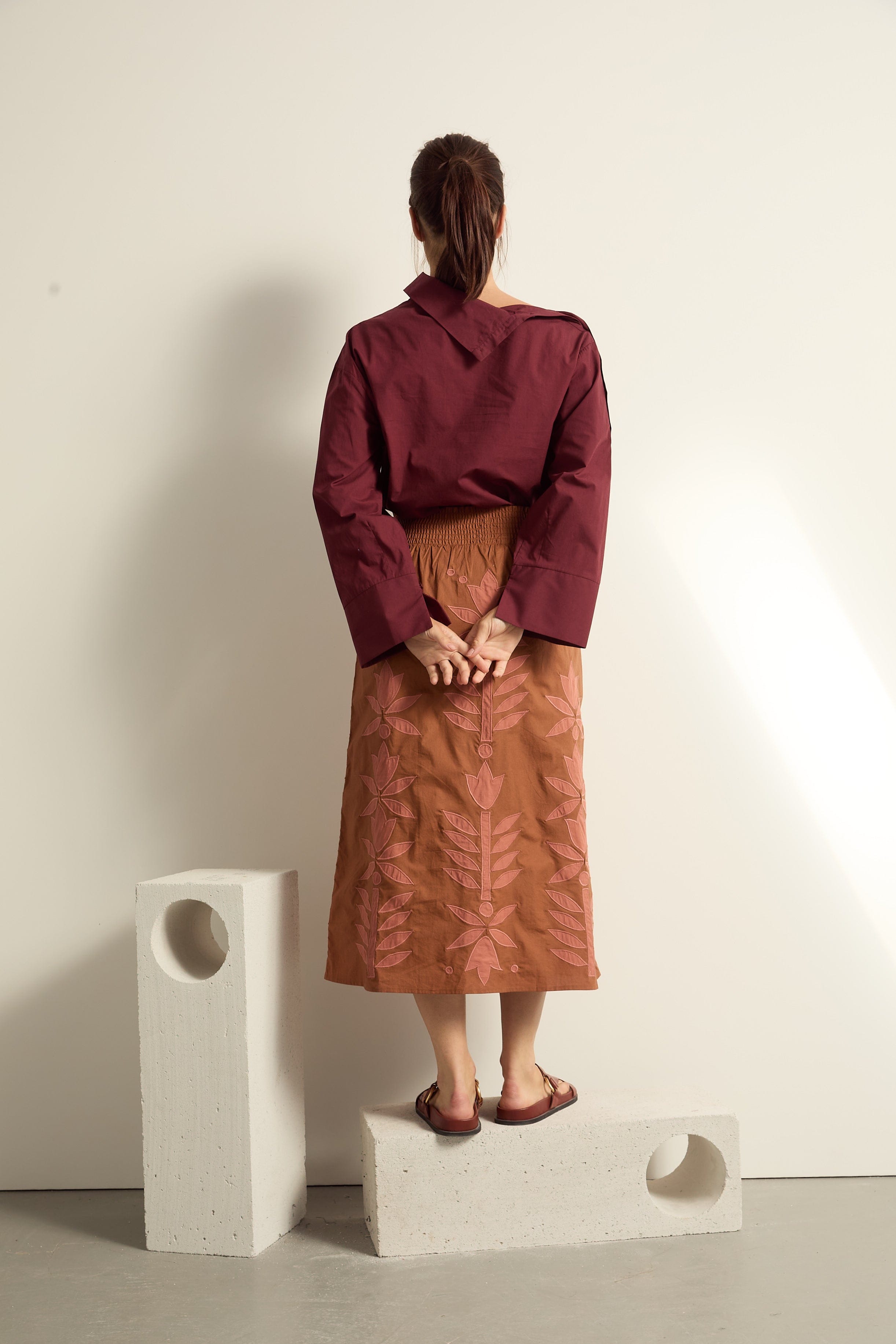 BLOUSE CHRIS - BURGUNDY