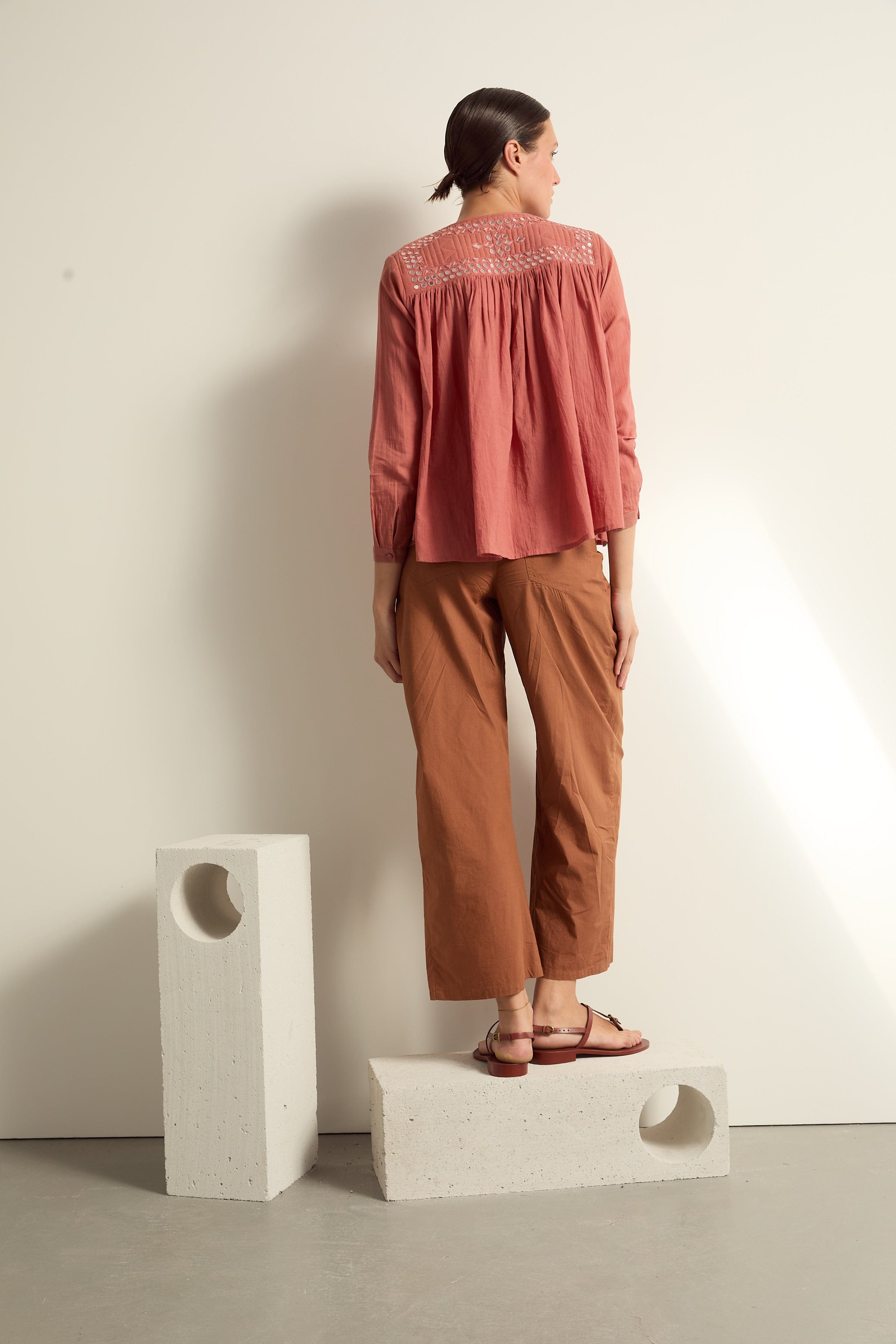 PANTALON LOLO - HAVANE BROWN