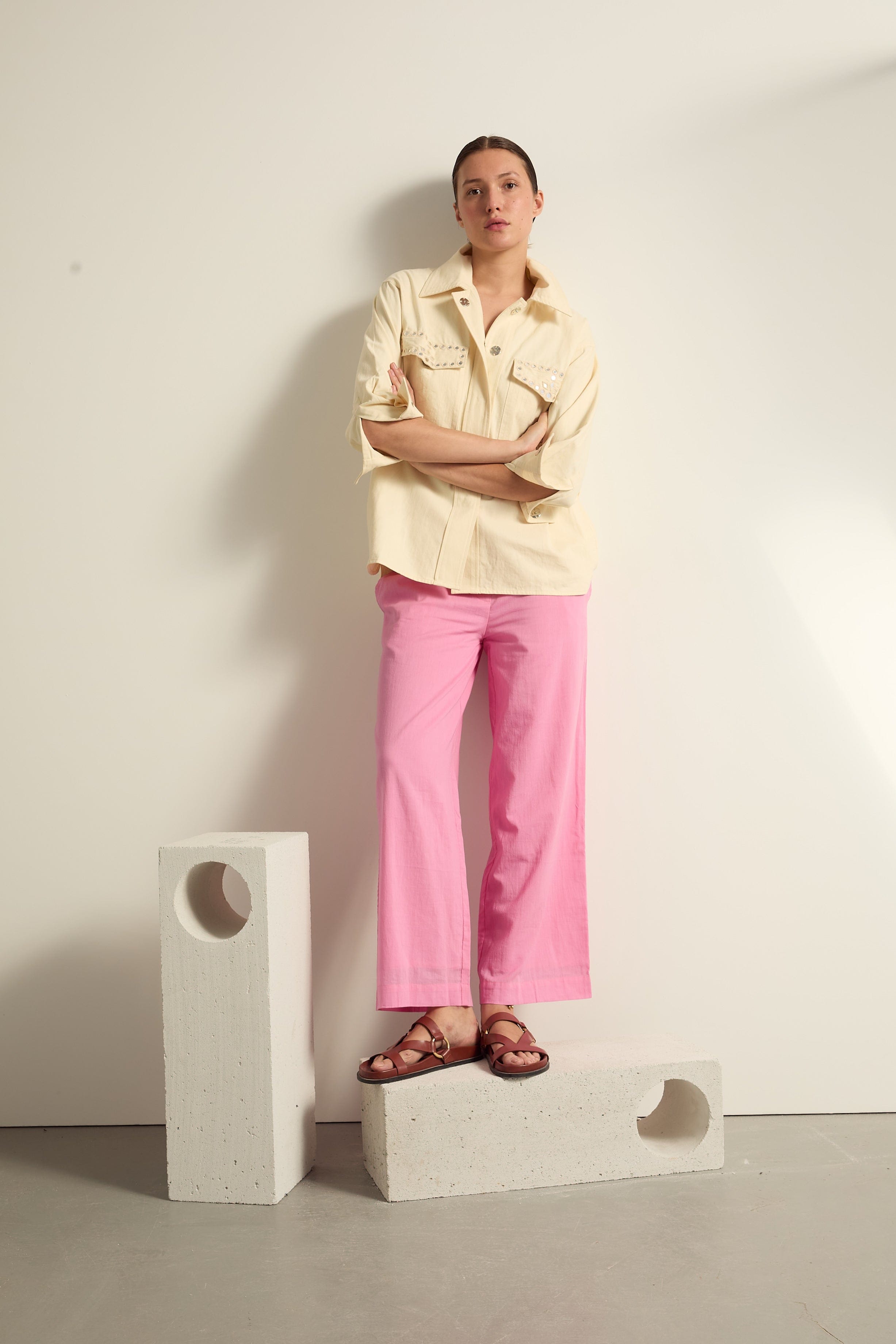 PANTALON ALBA - CANDY PINK