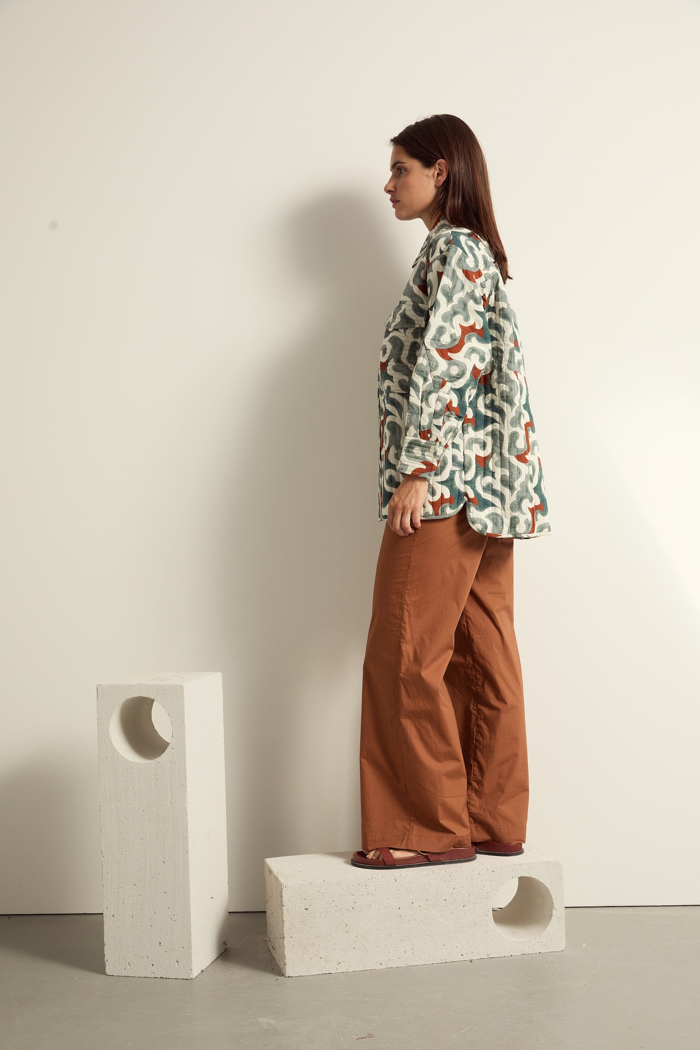 PANTALON CHARLES - HAVANE BROWN