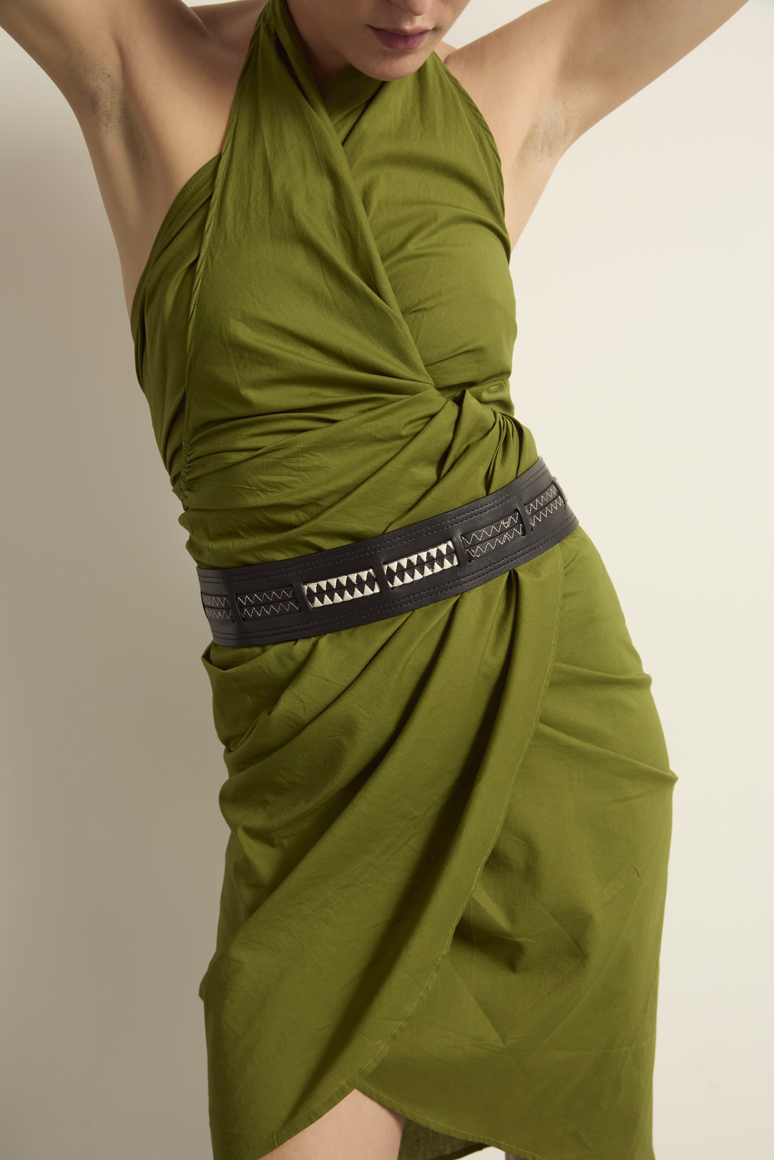 CEINTURE BRUNE EN CUIR - BLACK
