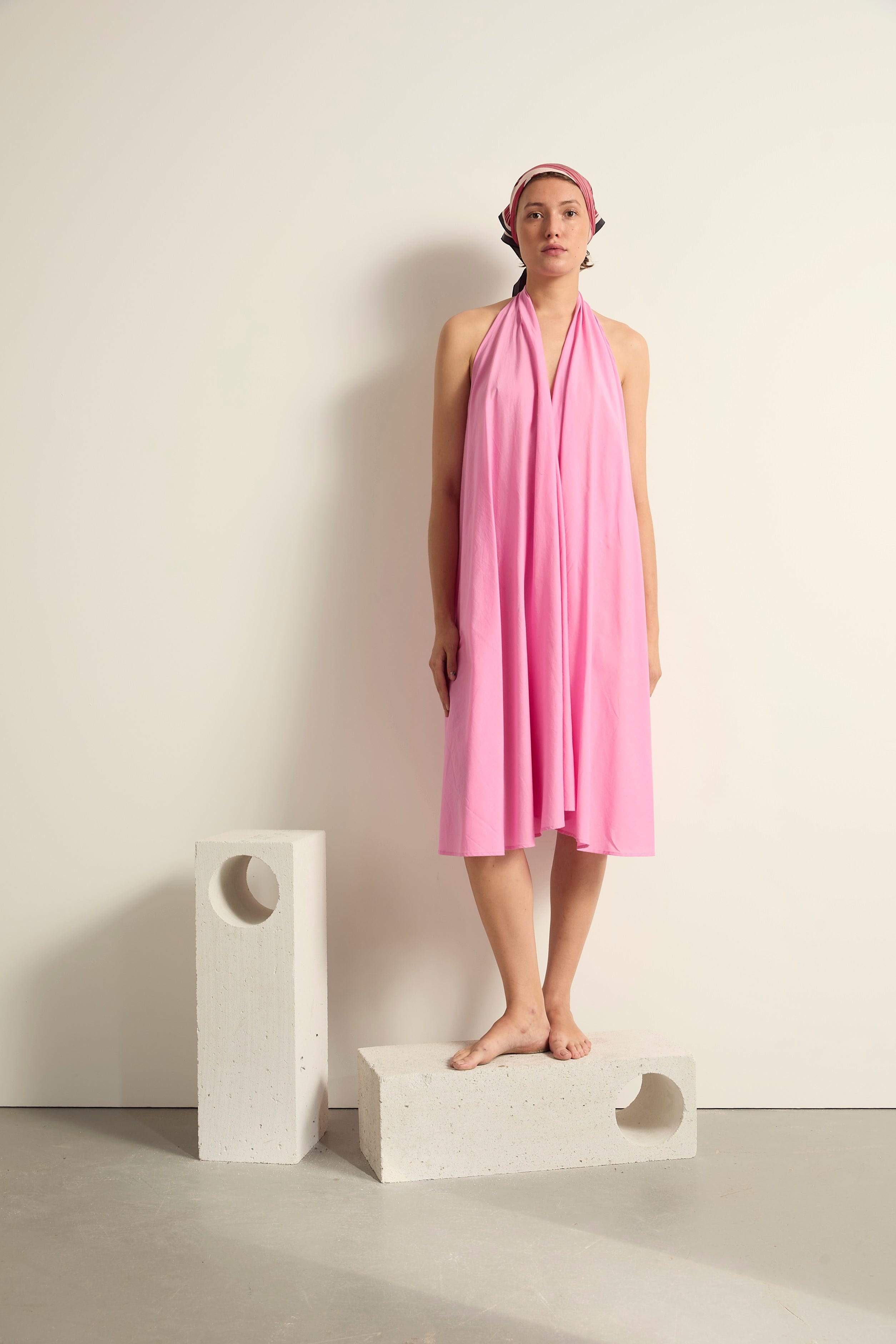 ROBE PARÉO MALIN MI-LONG ALINE - WHITE