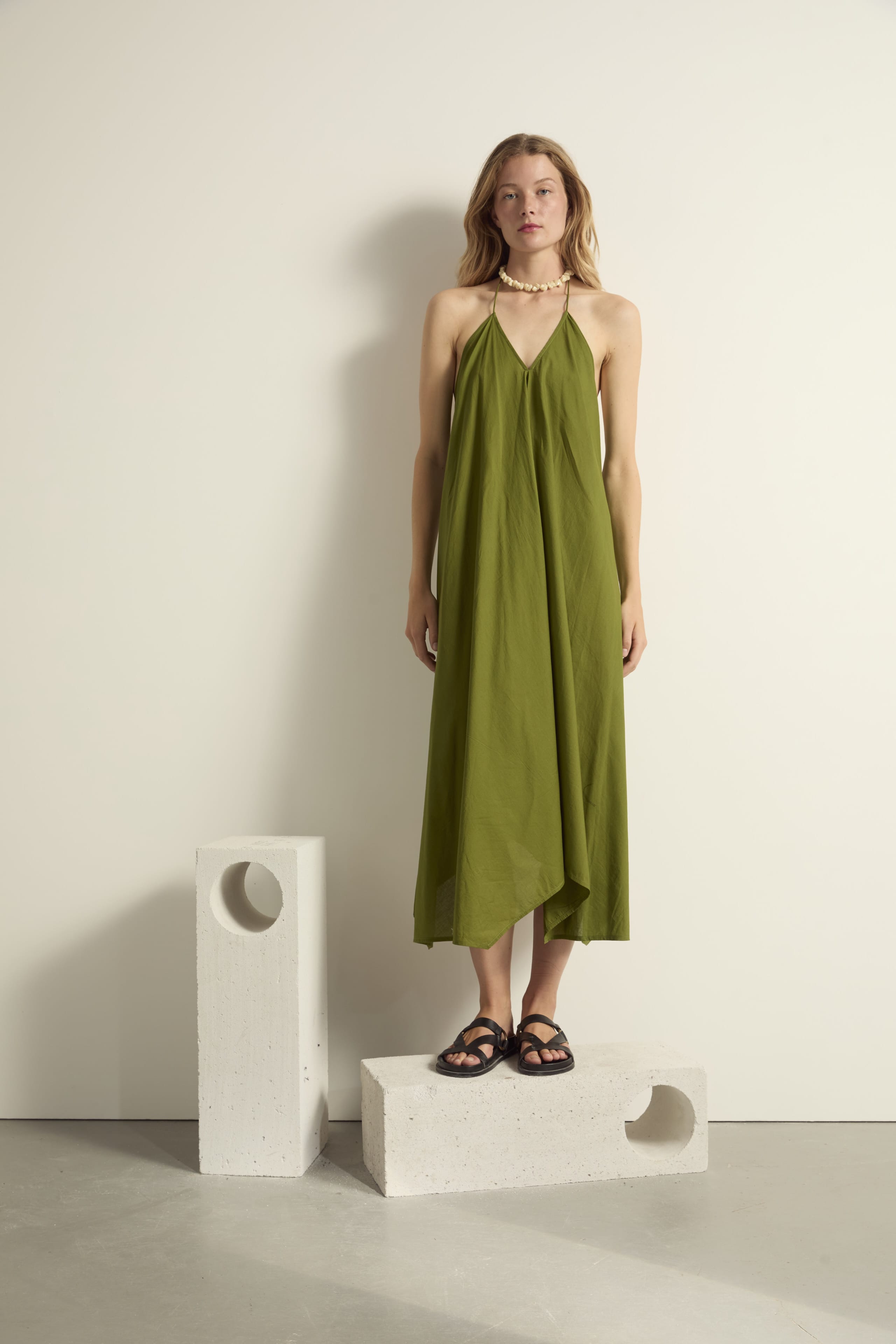 ROBE IVINA COTON - GREEN TEA