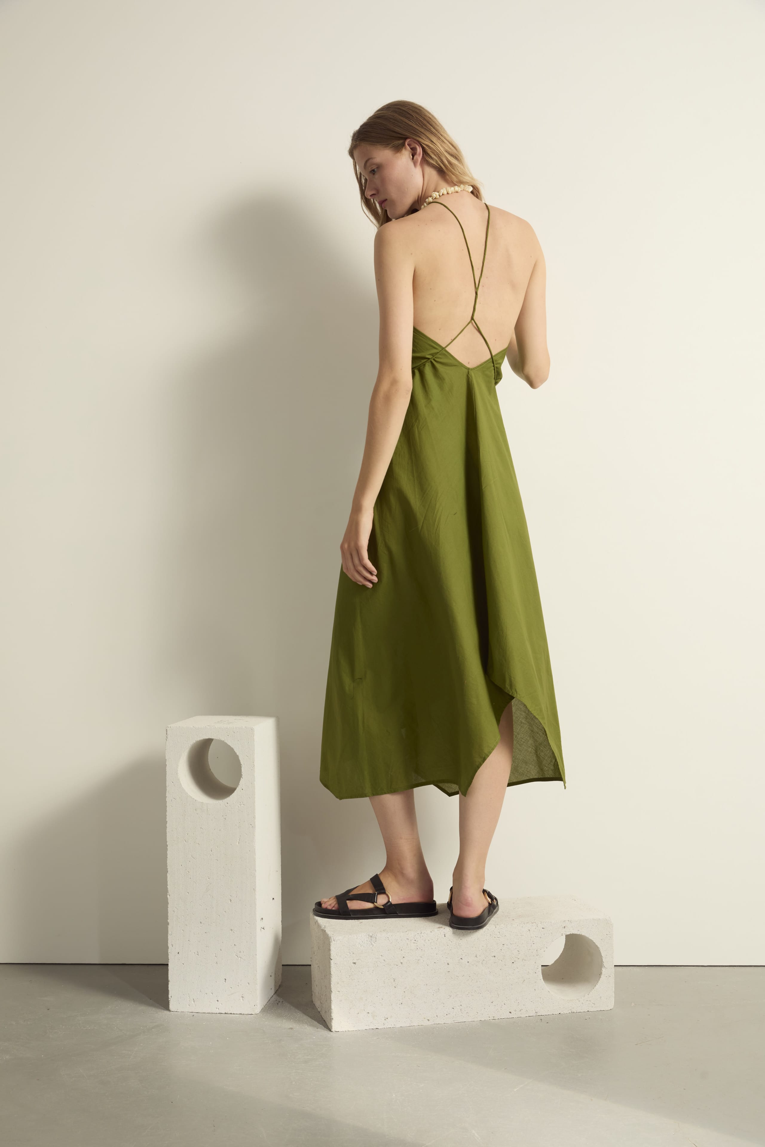 ROBE IVINA COTON - GREEN TEA