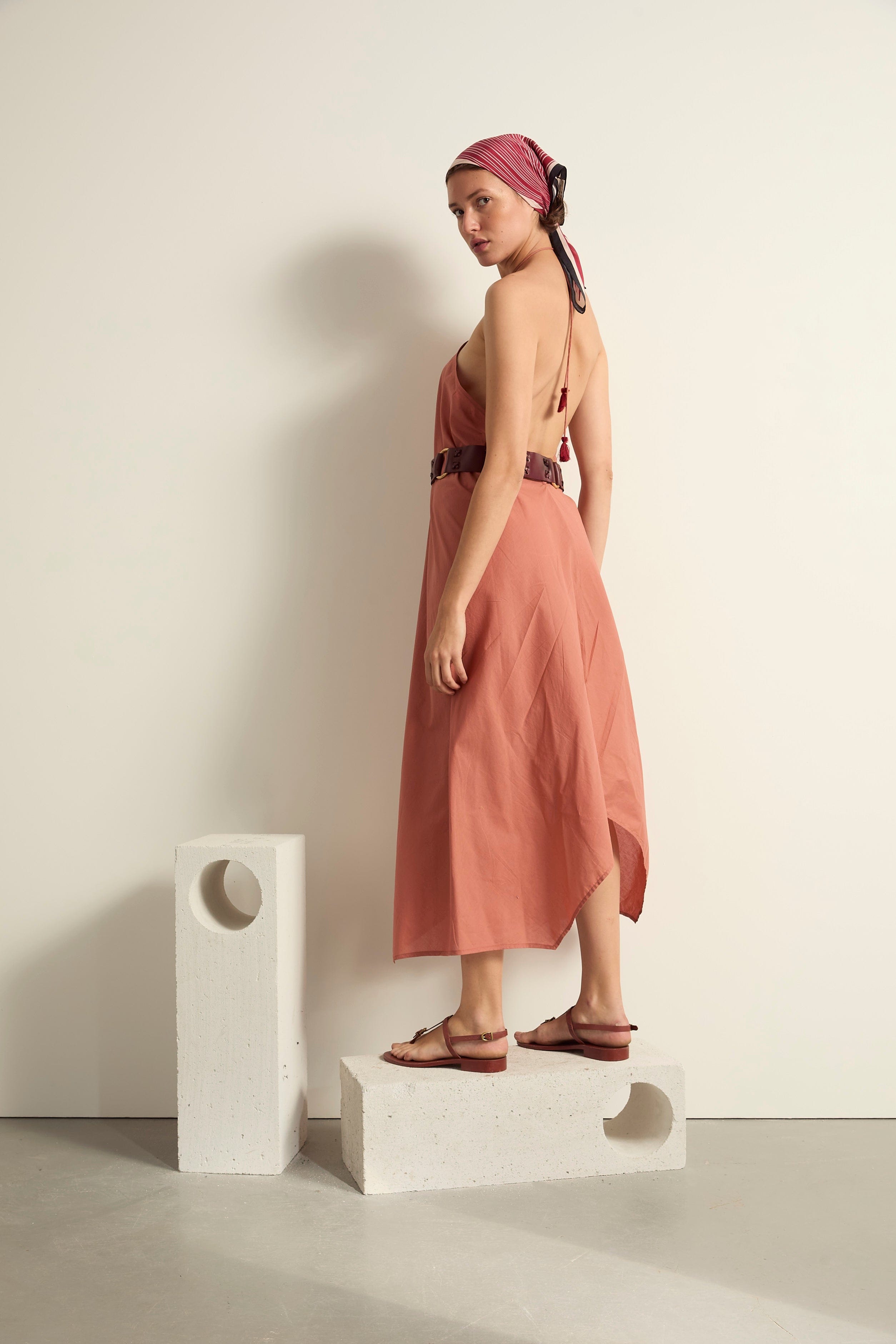 ROBE IVINA COTON - ROSEWOOD