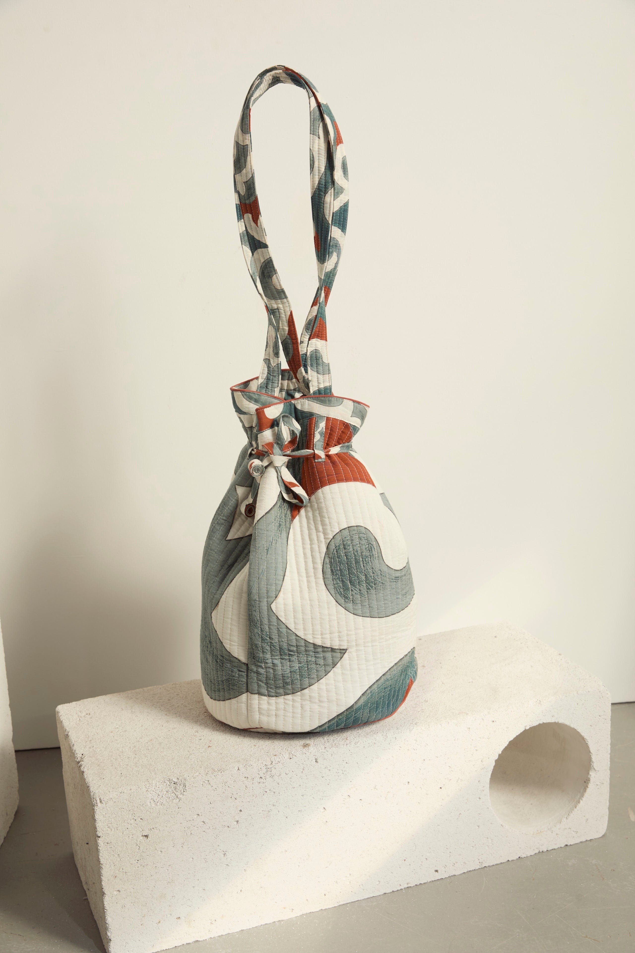 SAC SEAU IMPRIME RODEO - MINERAL BLUE