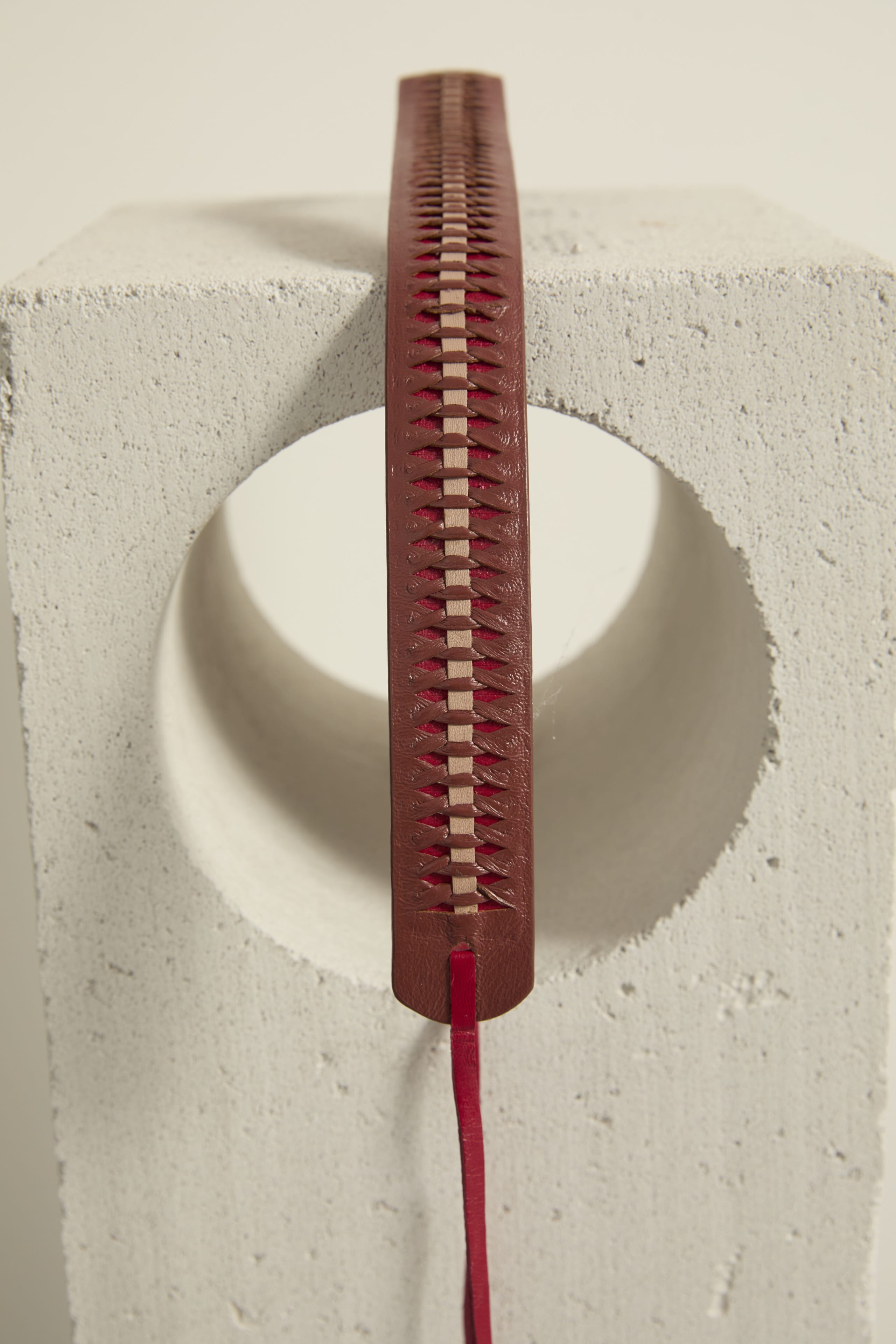 CEINTURE EN CUIR TRESSA - DUSTY PINK