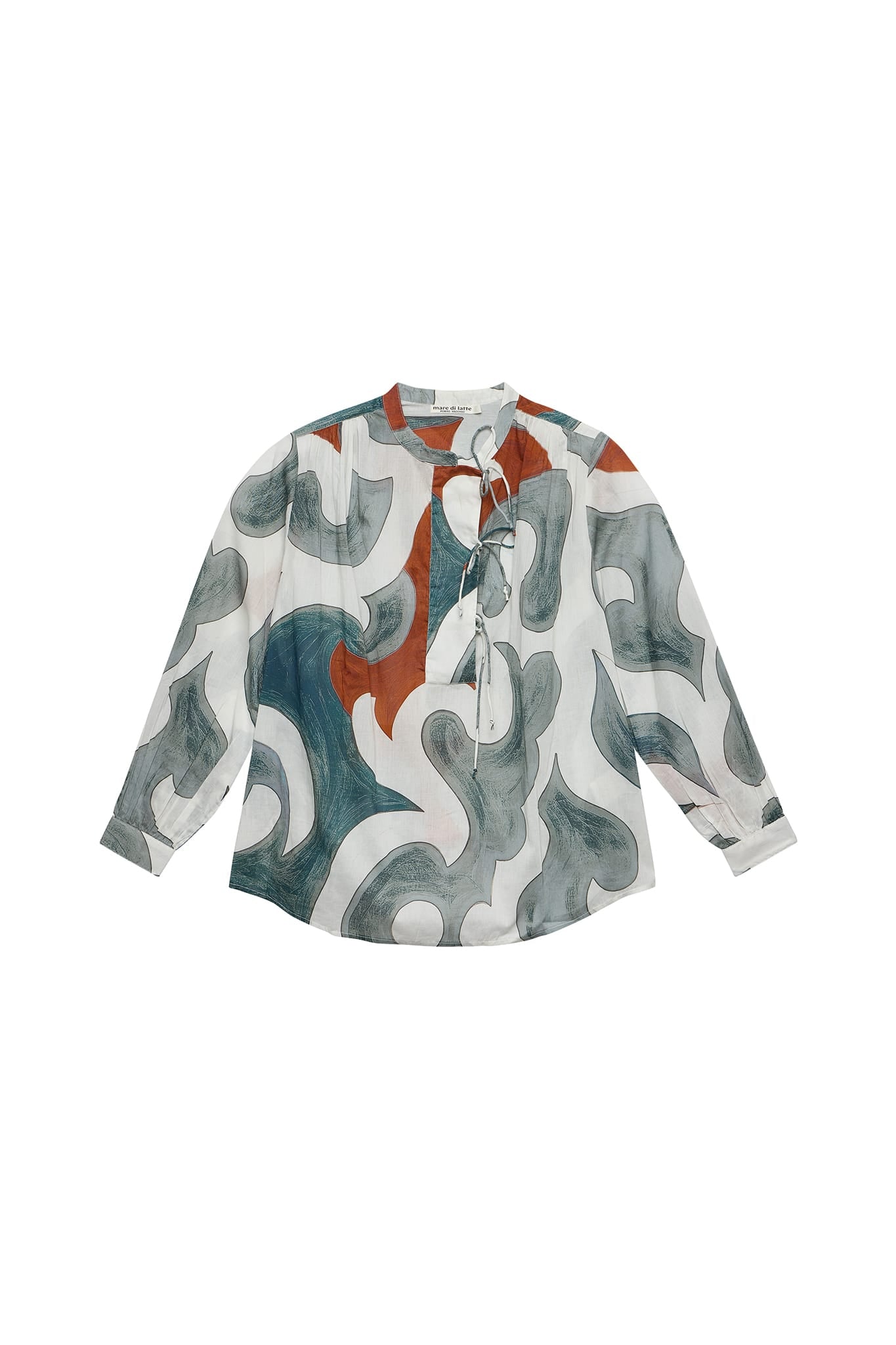 BLOUSE JOJO IMPRIME RODEO - MINERAL BLUE