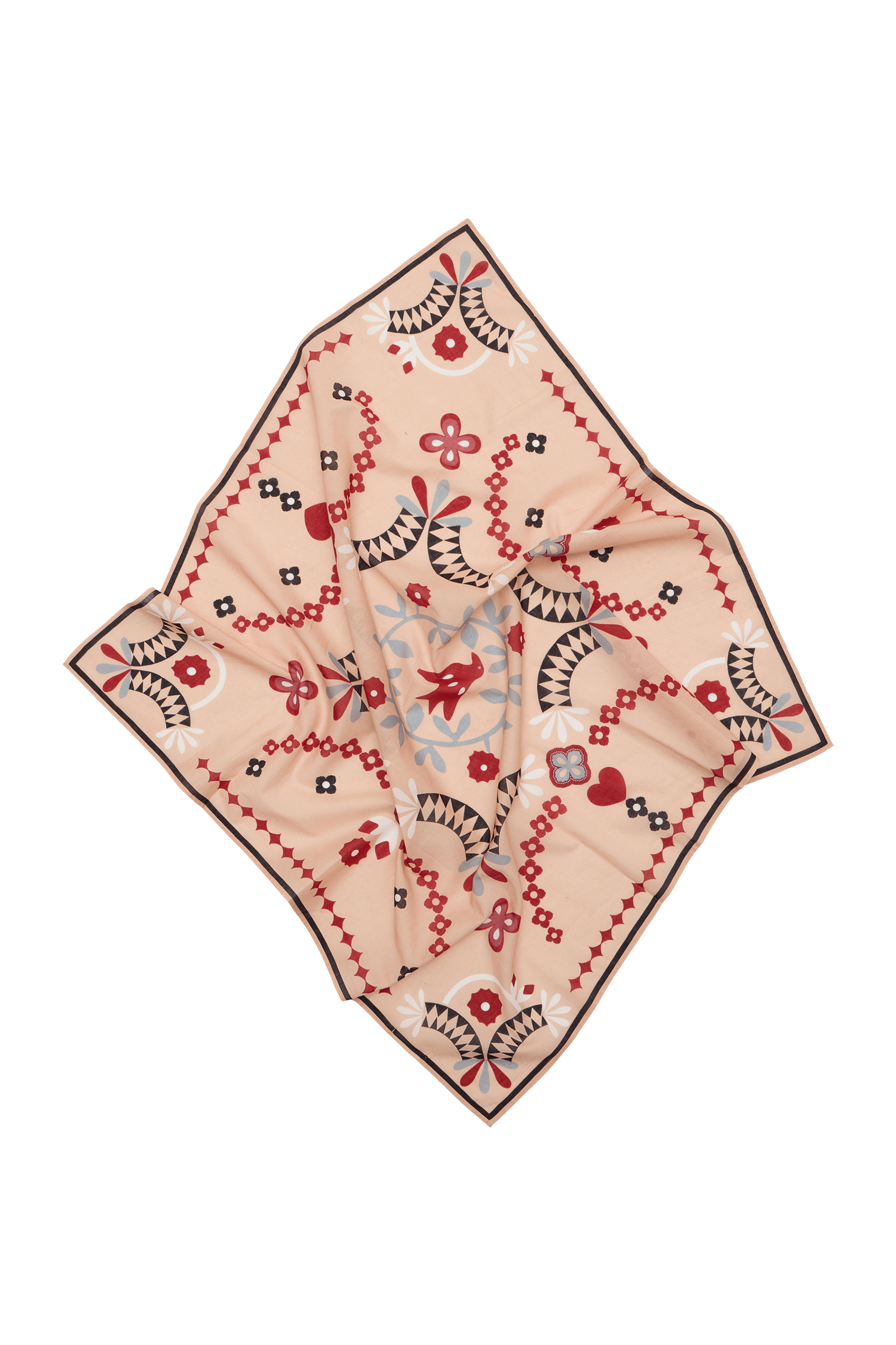 BANDANA IMPRIME BLOSSOM - PASTEL ROSE