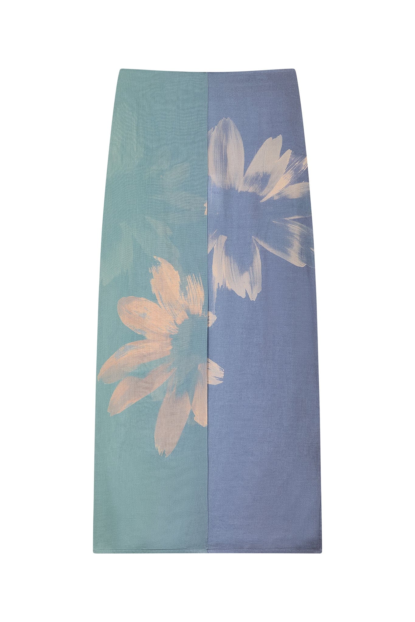 JUPE PIA IMPRIME SUNRISE - BLUE