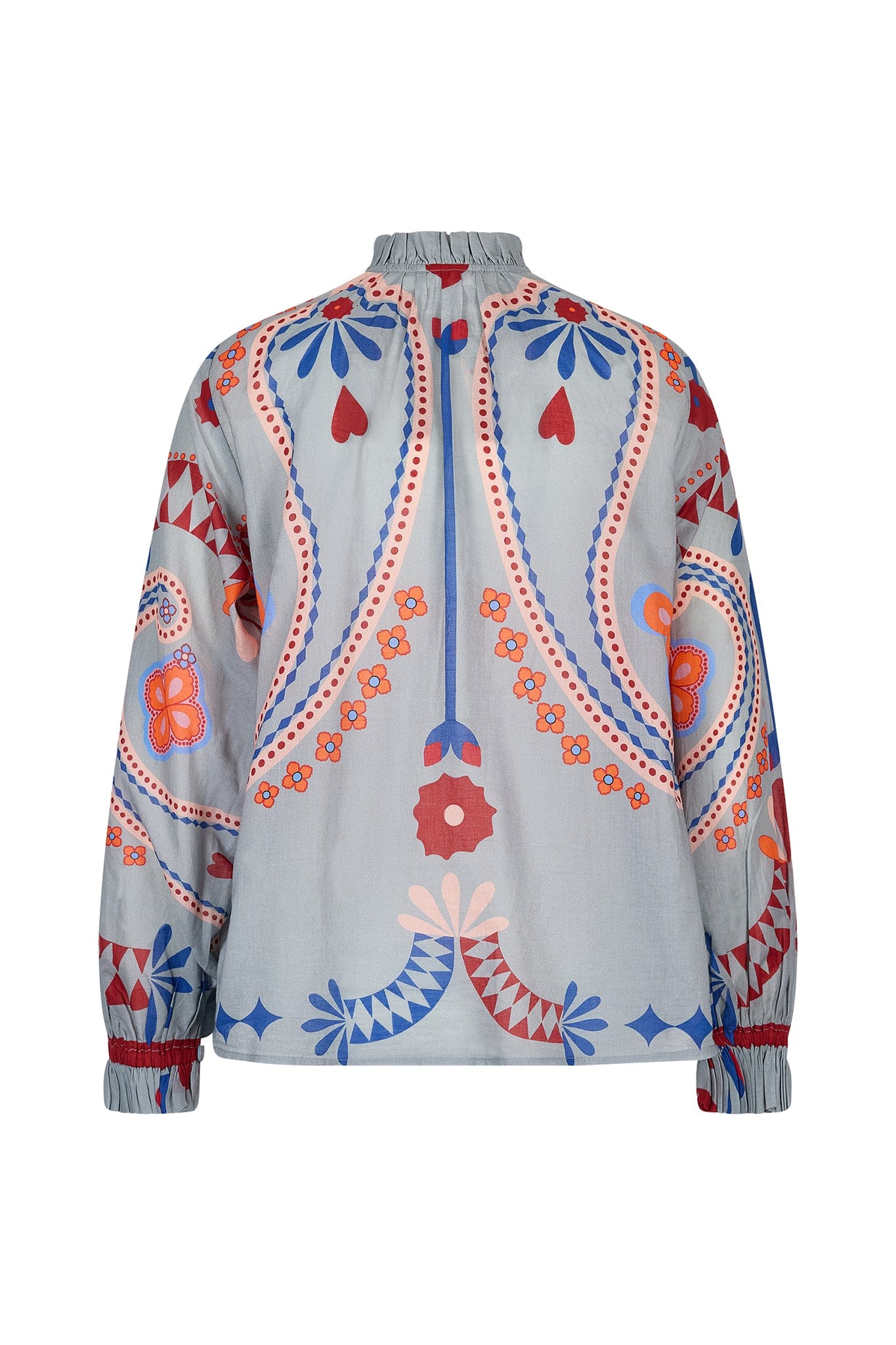 BLOUSE SAPHO IMPRIME BLOSSOM - PASTEL ROSE
