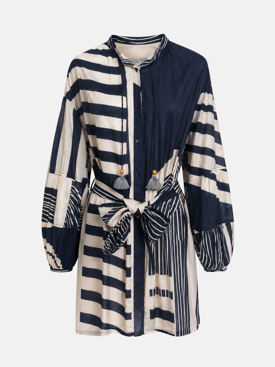 ROBE COURTE CHARLIE IMPRIME CAROUSEL - INK BLUE