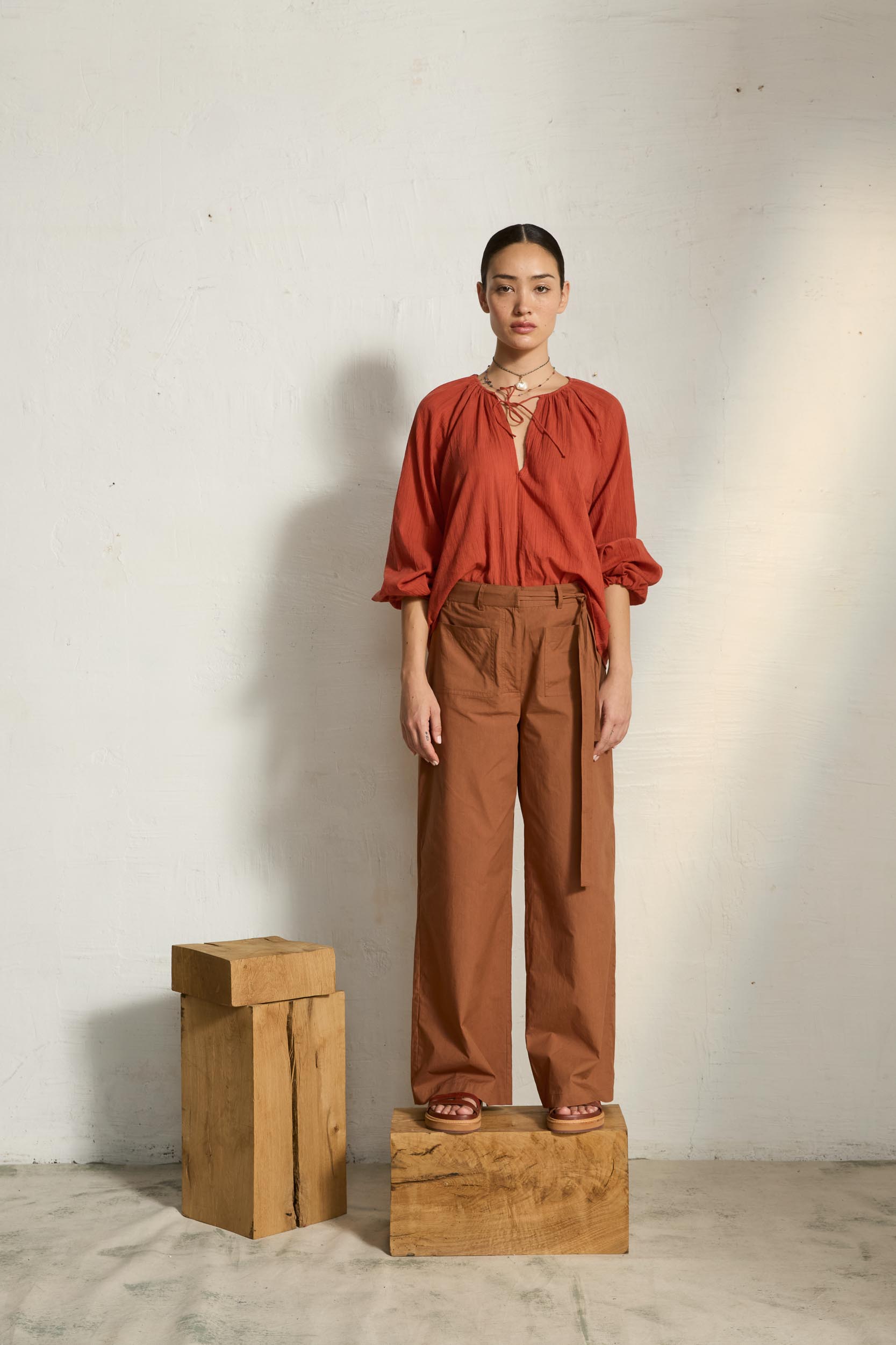 MARCO PANTS - HAVANA BROWN