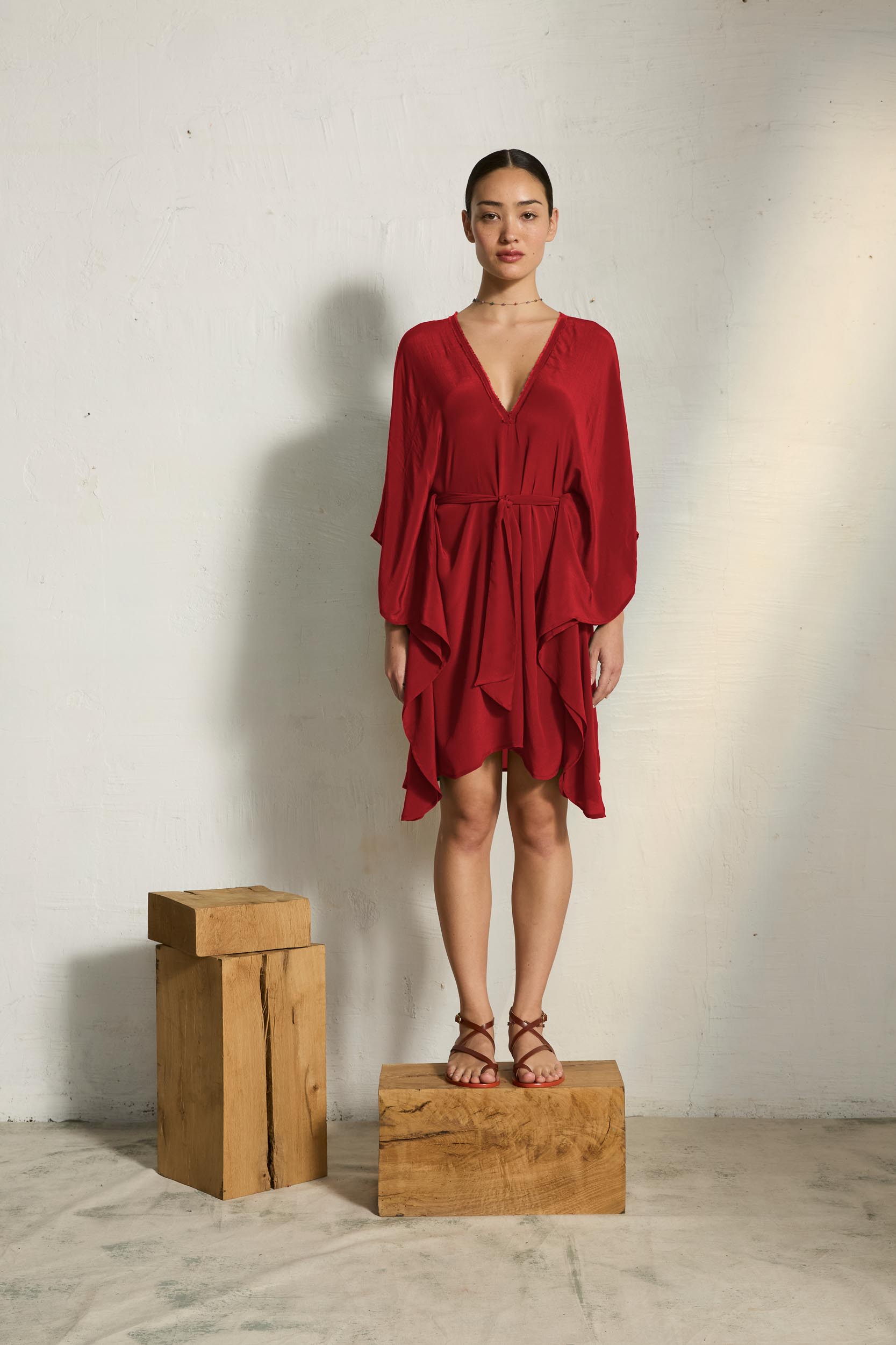 paprika red dress Utility Dress in Paprika