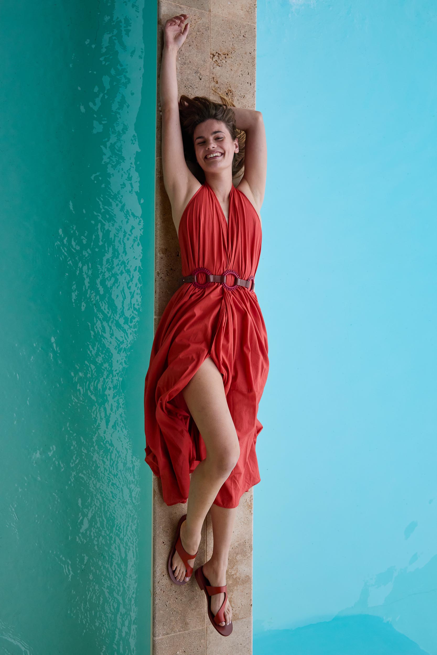 ROBE PARÉO MALIN LONG ACACIA - REDCLAY