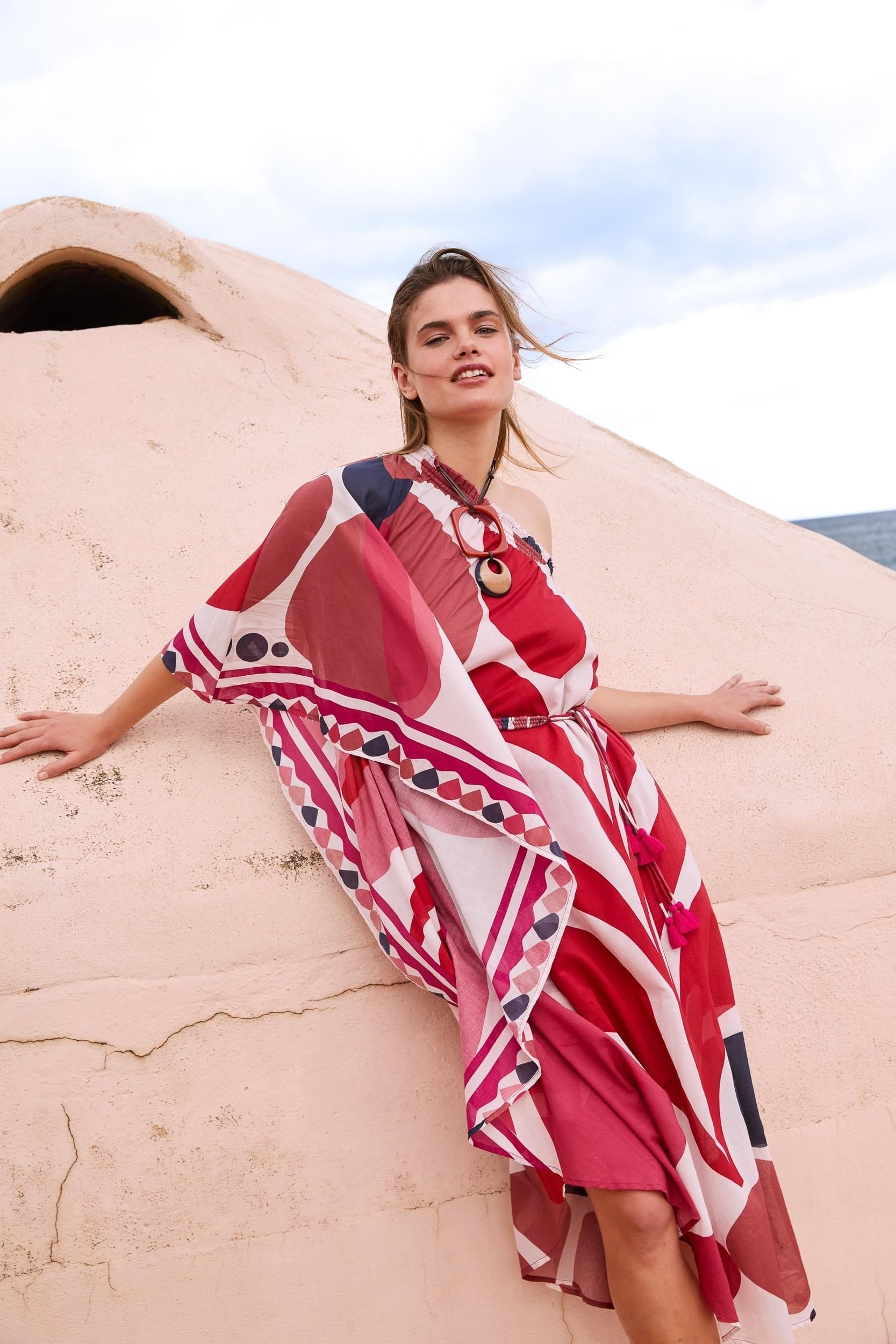 LOUNA RIVIERA PRINT DRESS - PURPLE