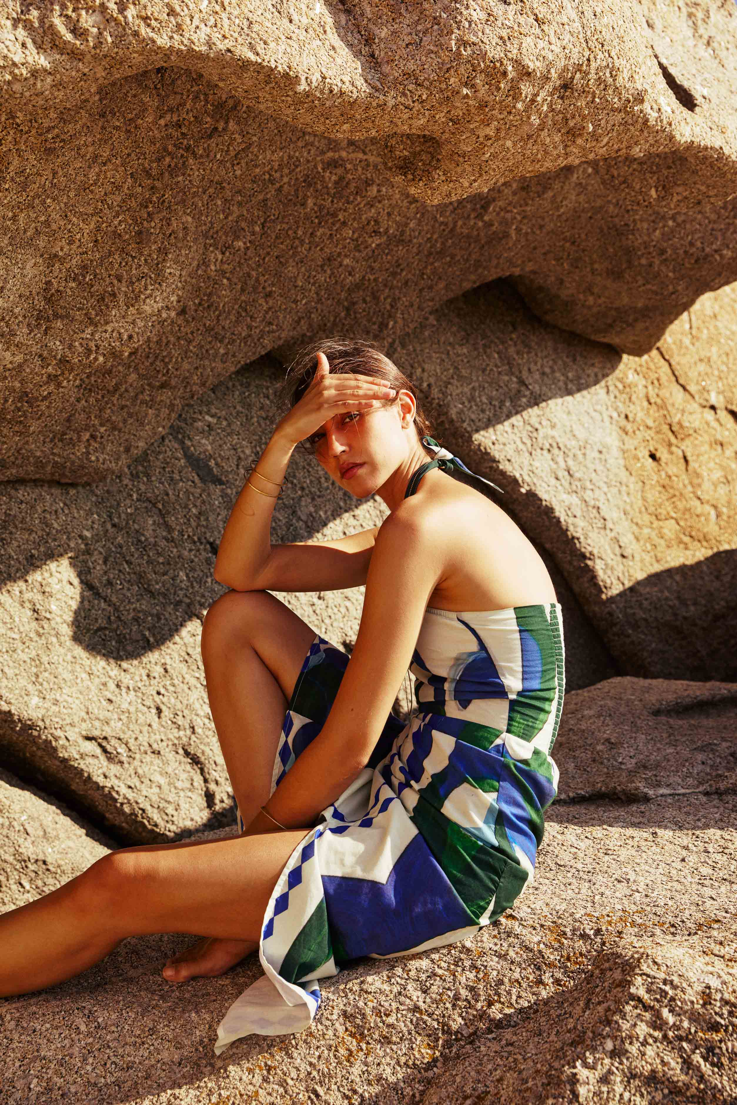 ROBE CATALINA IMPRIME CACTUS - LAPIS BLUE