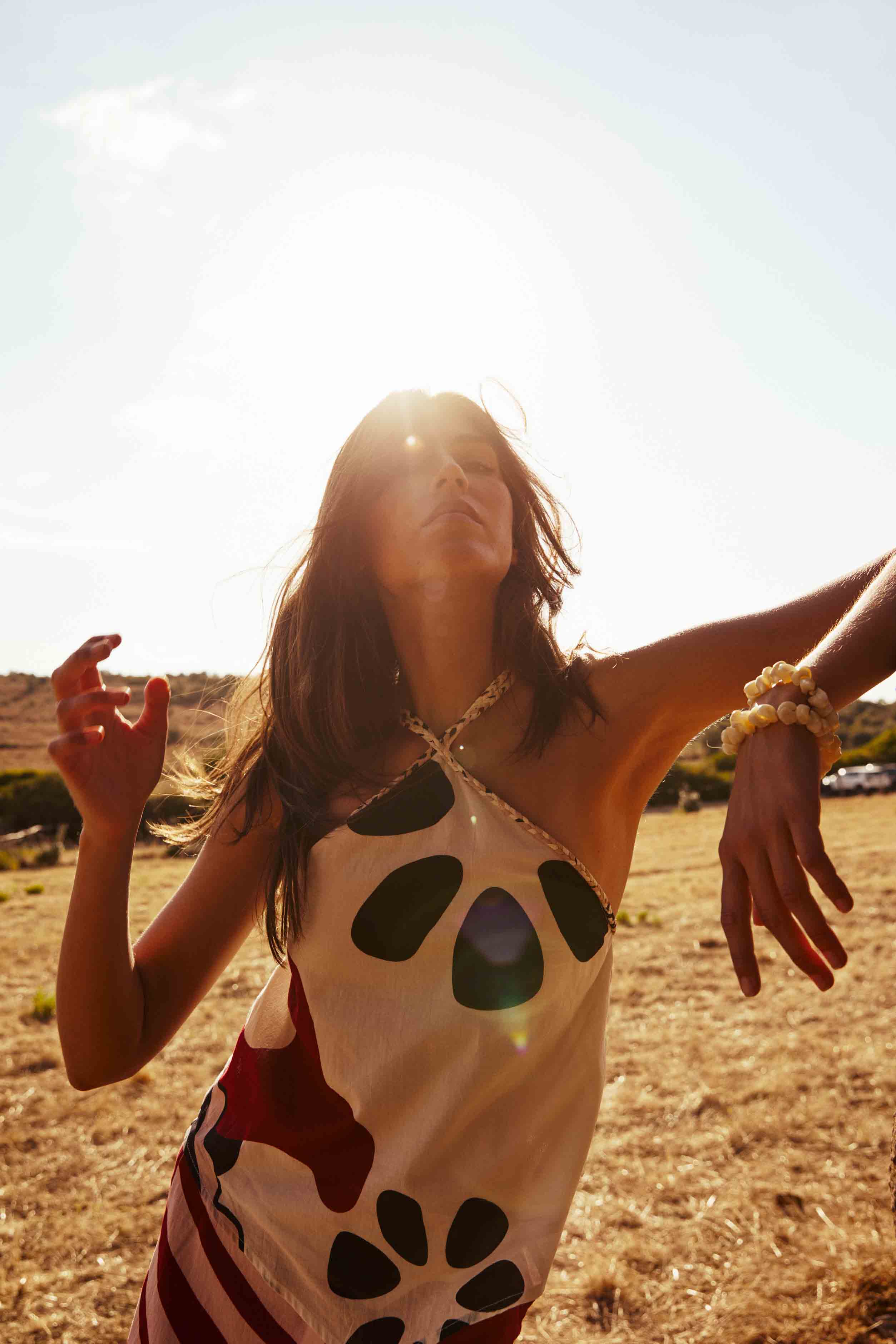 TOP CESAR IMPRIME WESTERN - OFF WHITE