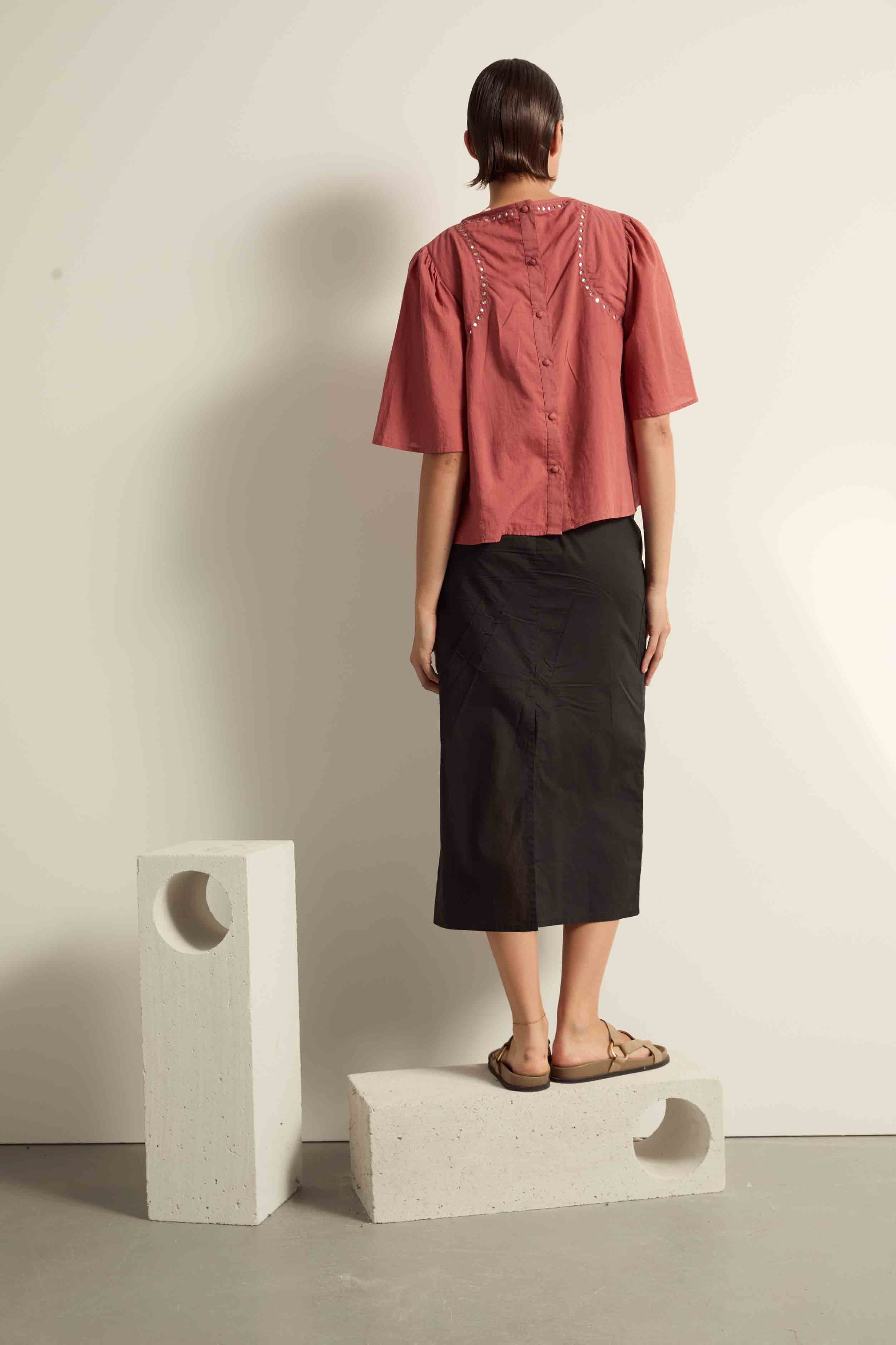 BLOUSE NAVOJI - BUTTER