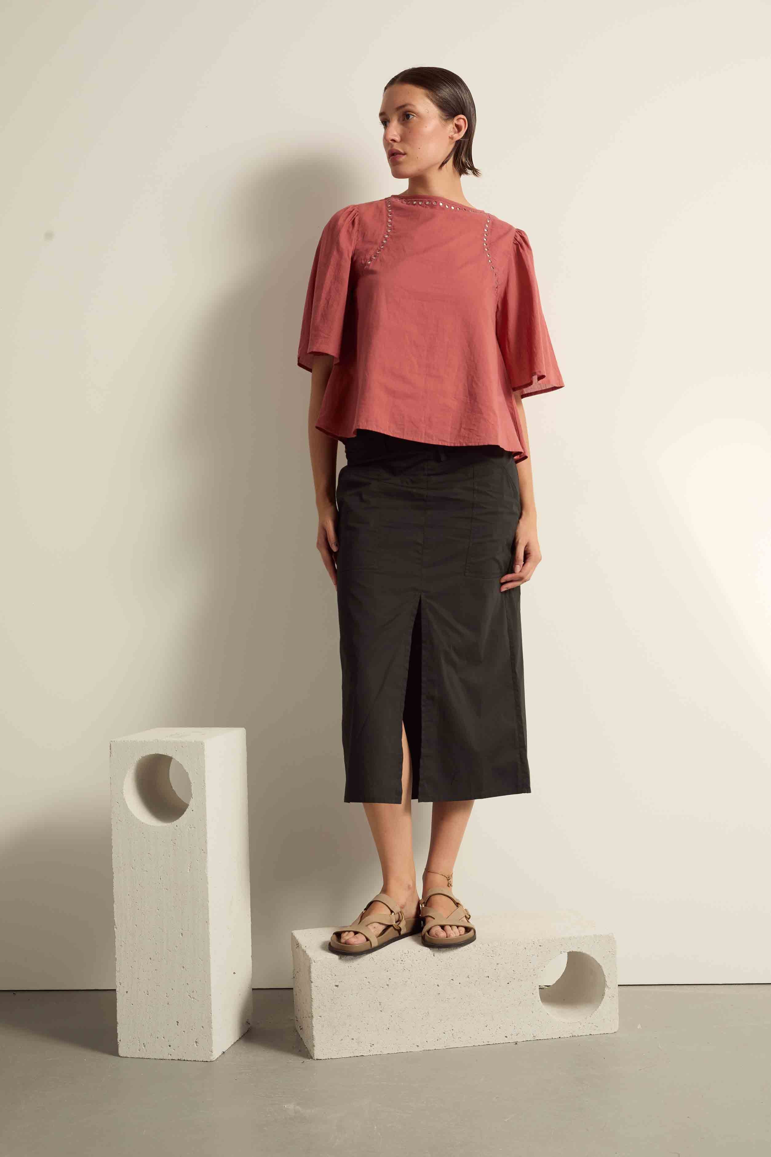 BLOUSE NAVOJI - BUTTER