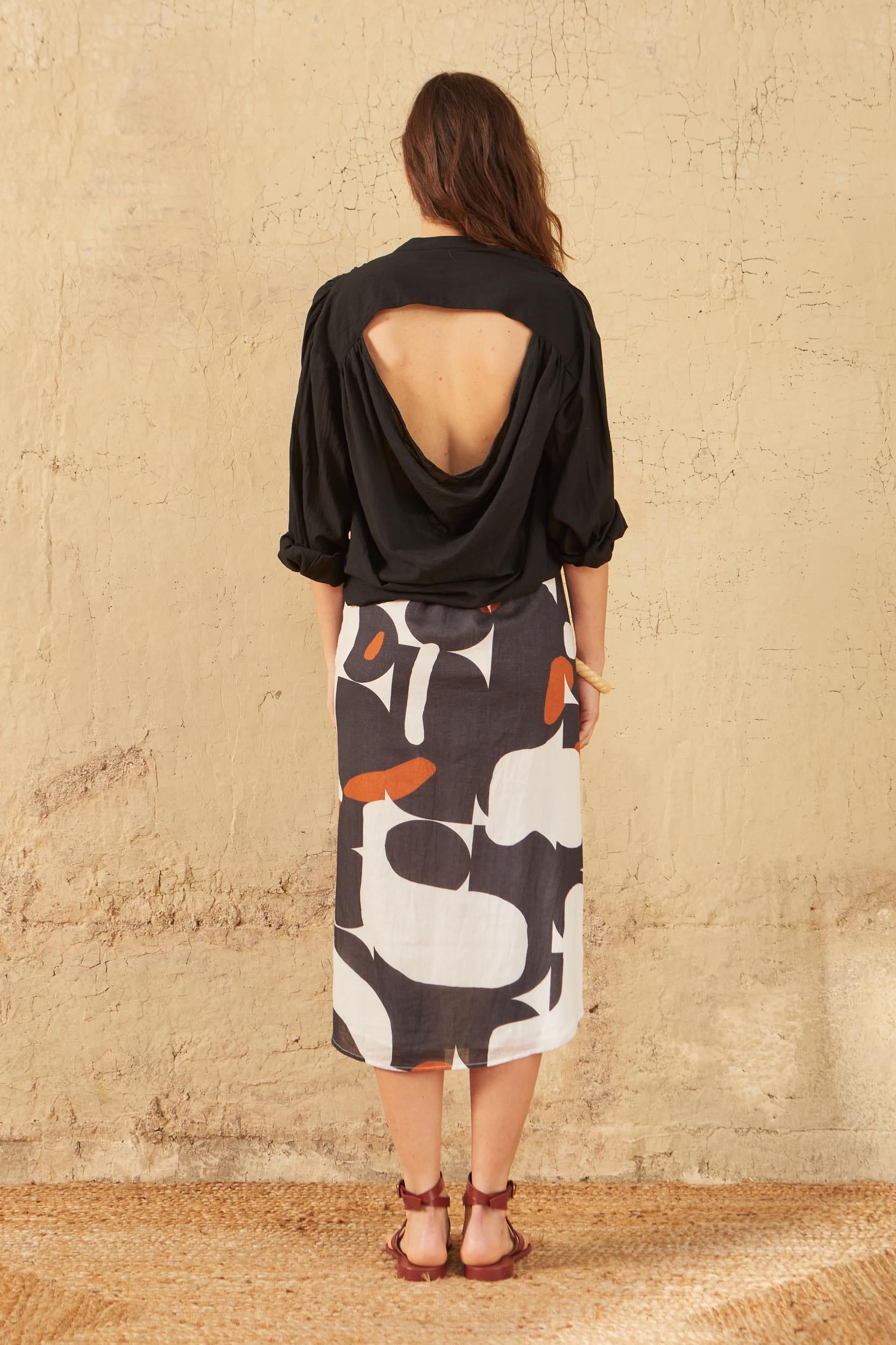 SANDALES EN CUIR IRENE - NUDE