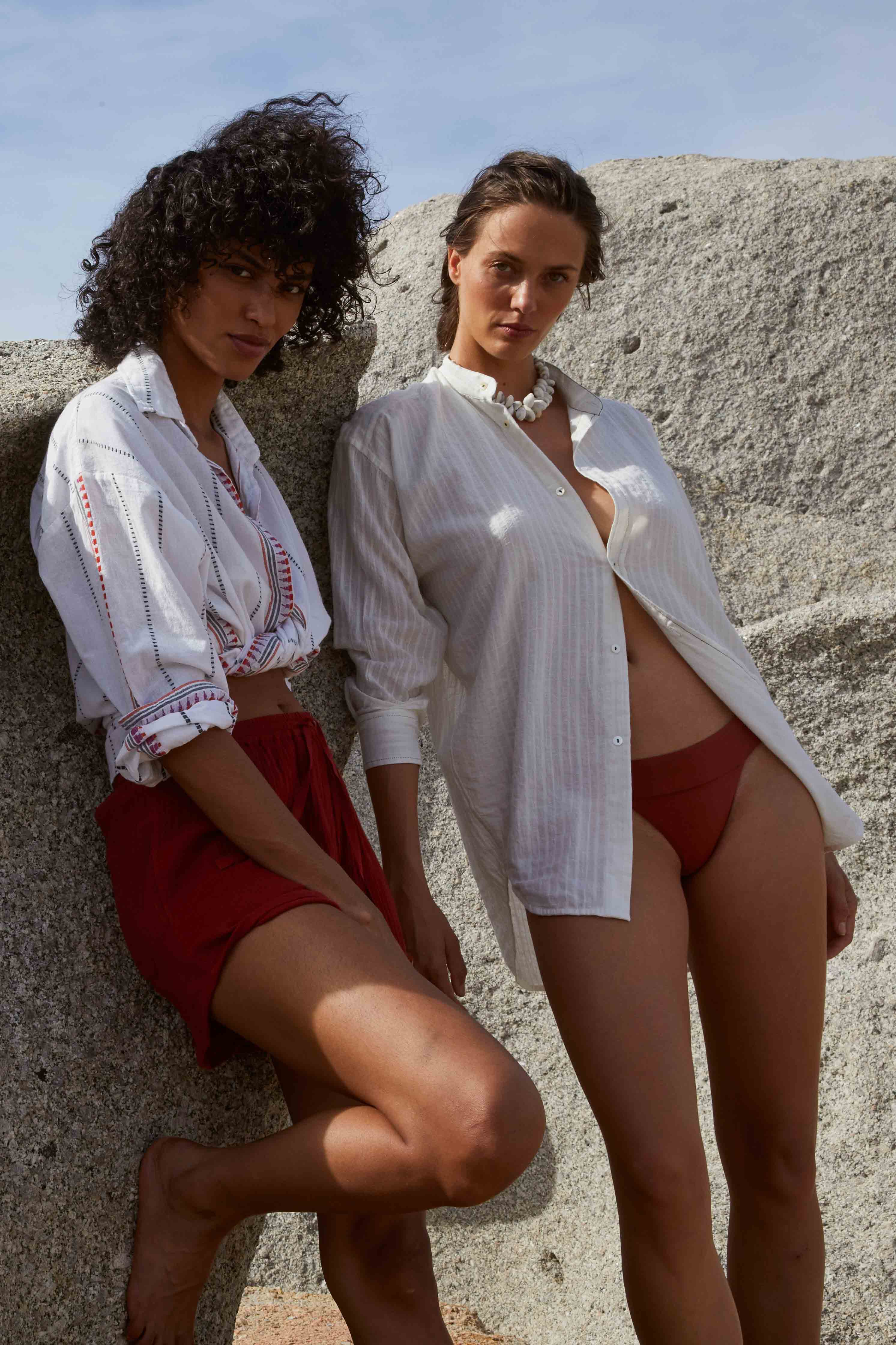 LENA WOVEN SHIRT - WHITE