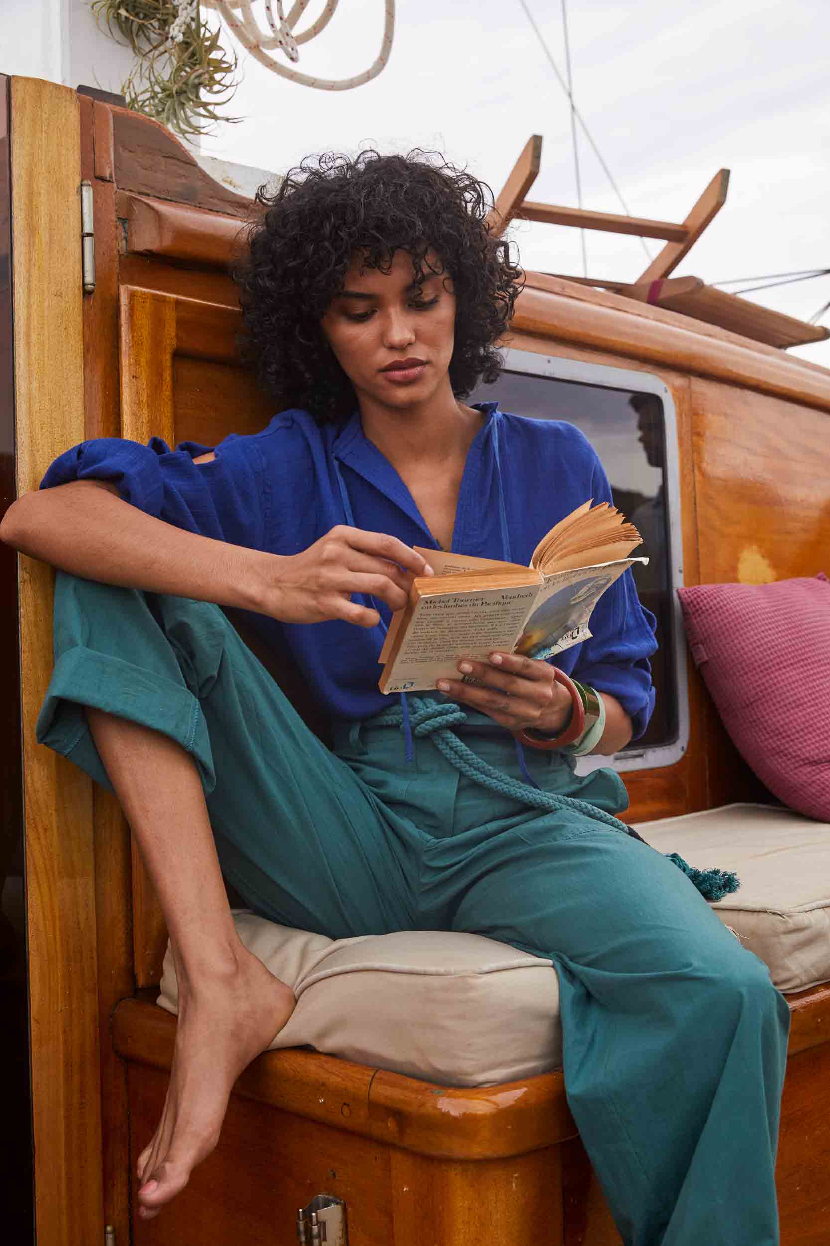 BLOUSE ELEN - PURPLE BLUE