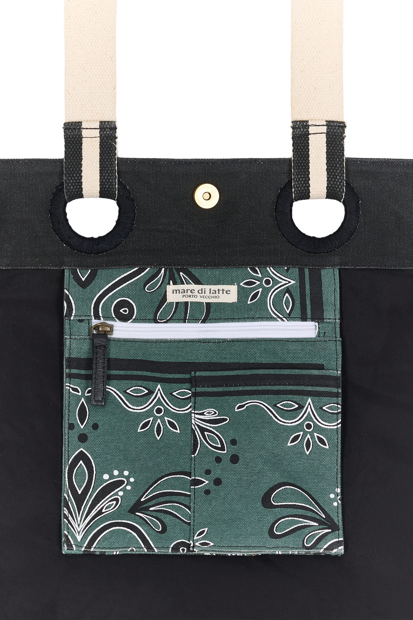 SAC CUBE IMPRIME BAROQUE - ARDOISE