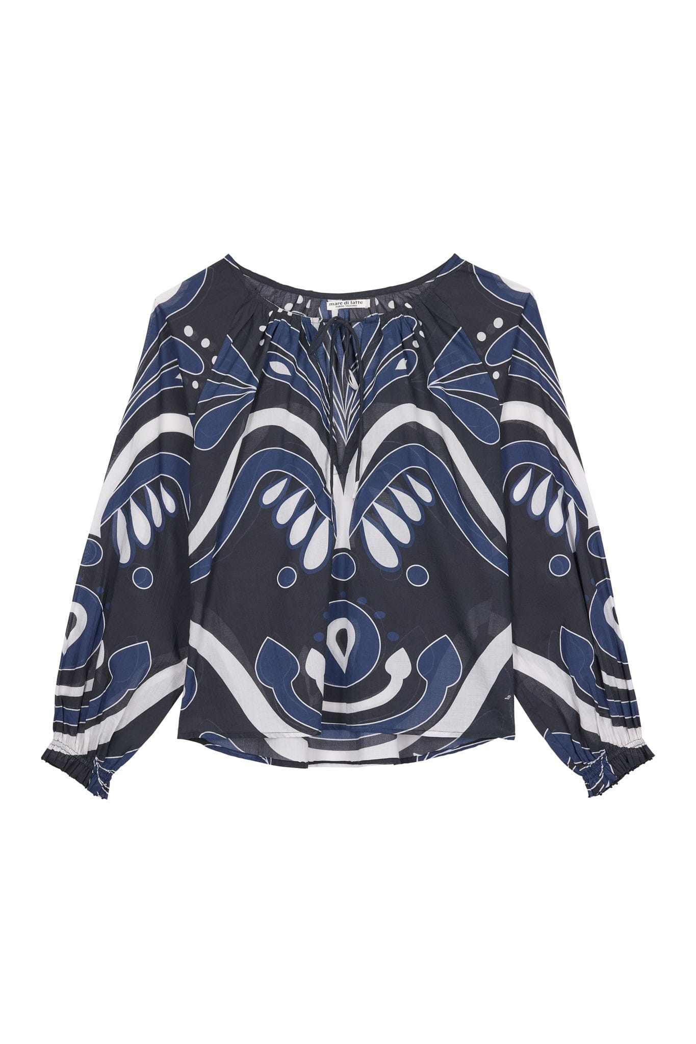 BLOUSE ROSIE IMPRIME BAROQUE - BLACK