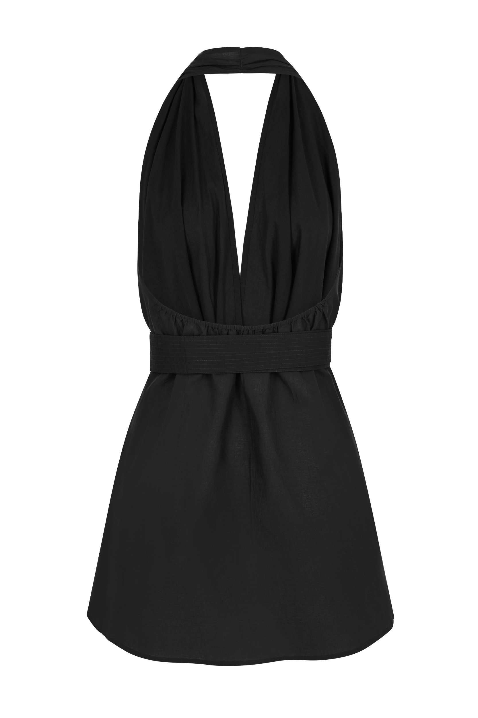ROBE PARÉO MALIN COURT AVA - BLACK