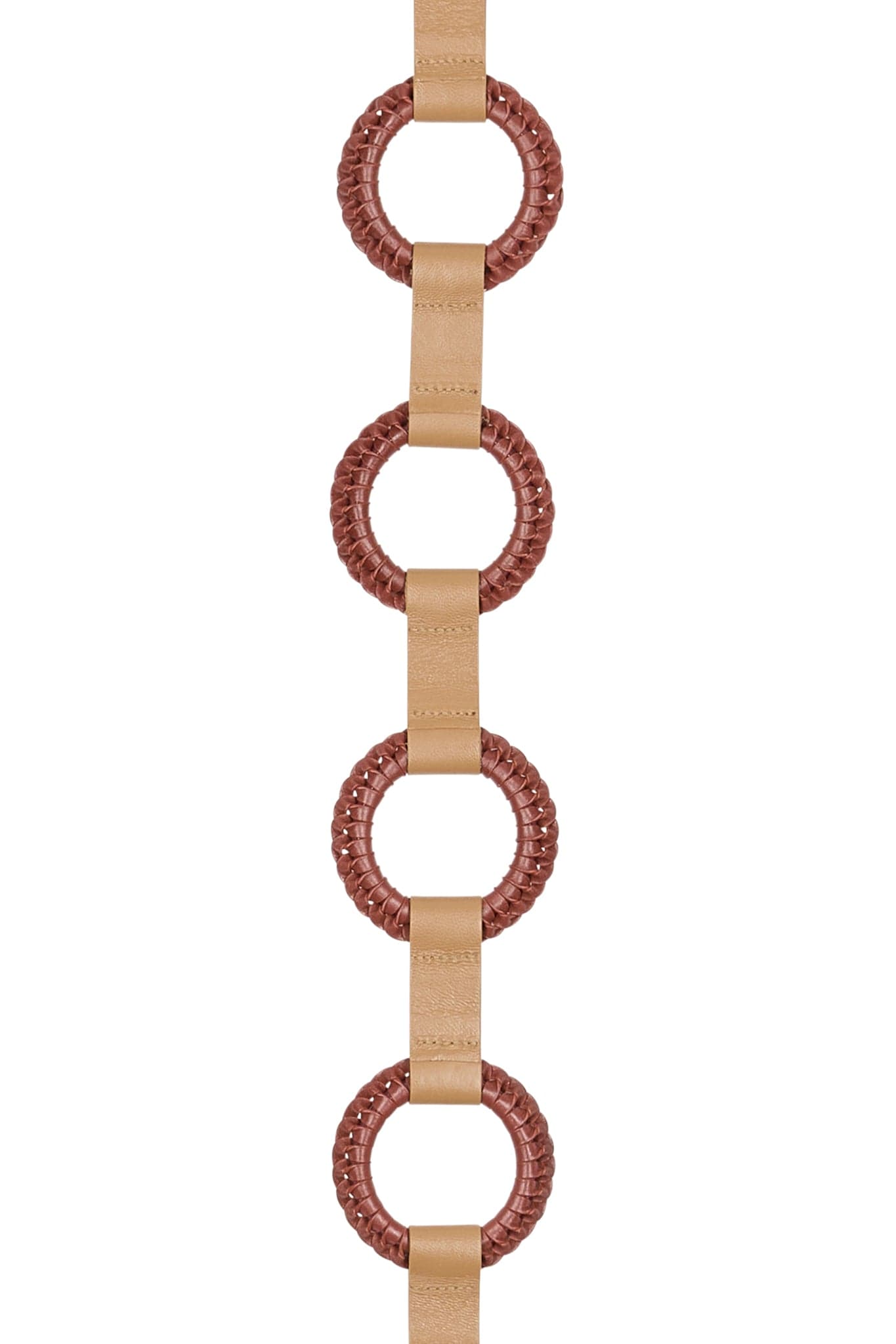 PAMELA LEATHER BELT - AUBURN