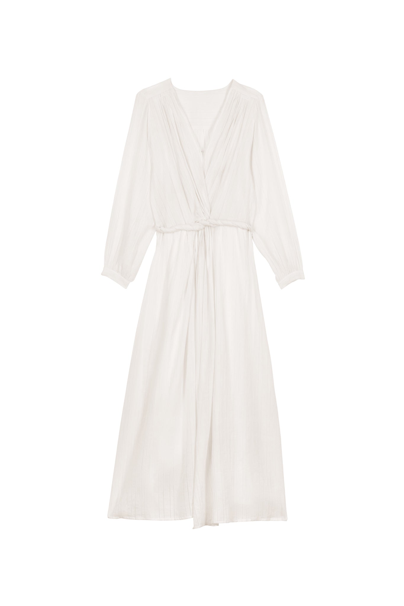 ROBE EMMANUELLE AJOUREE - WHITE