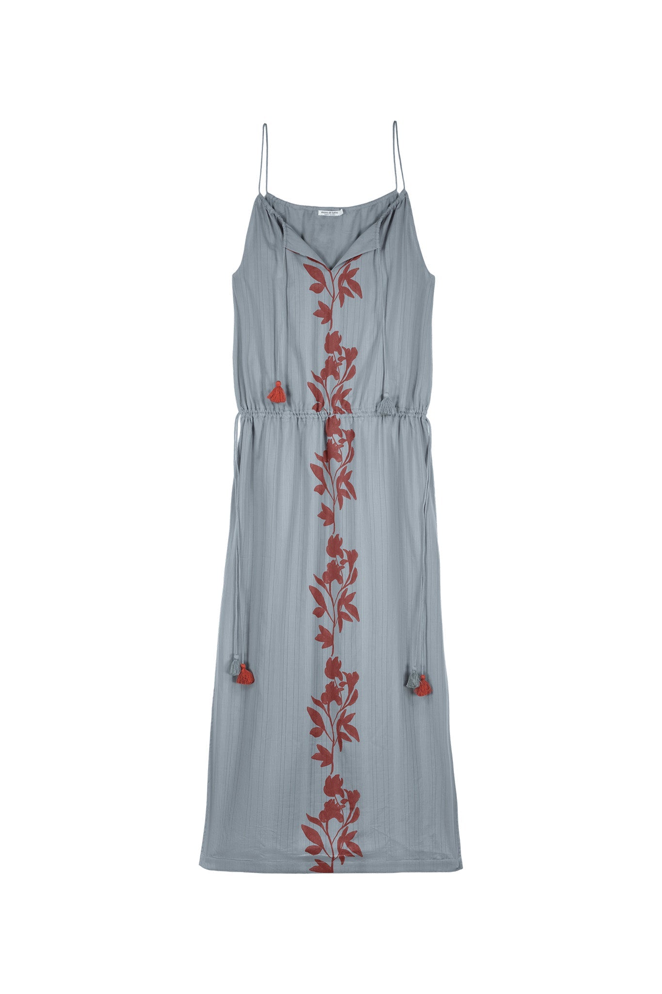 ROBE FIONA IMPRIME ORCHIDS - BLUE