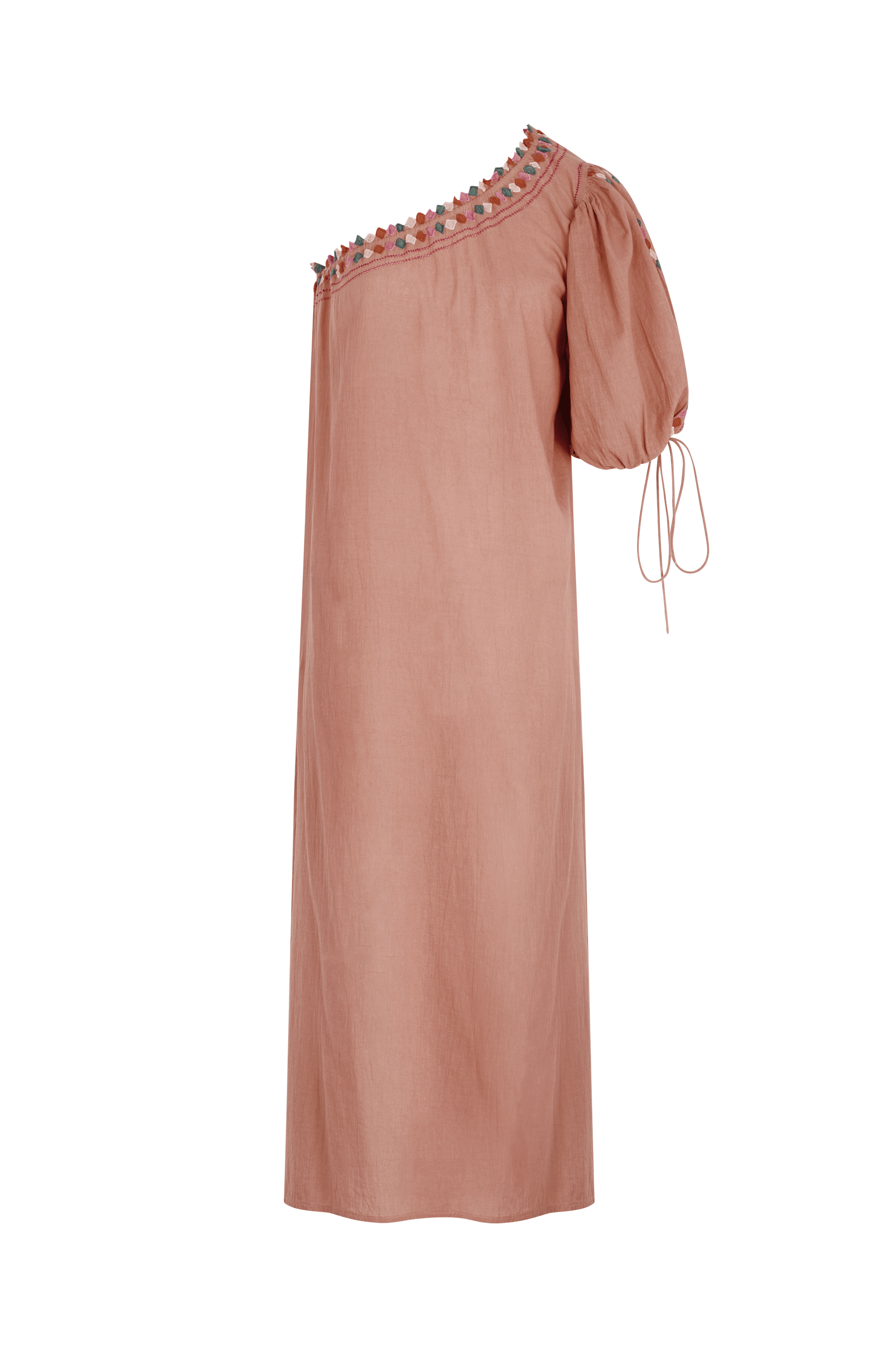 ROBE CORALINE BRODEE - BLUSH COMBO