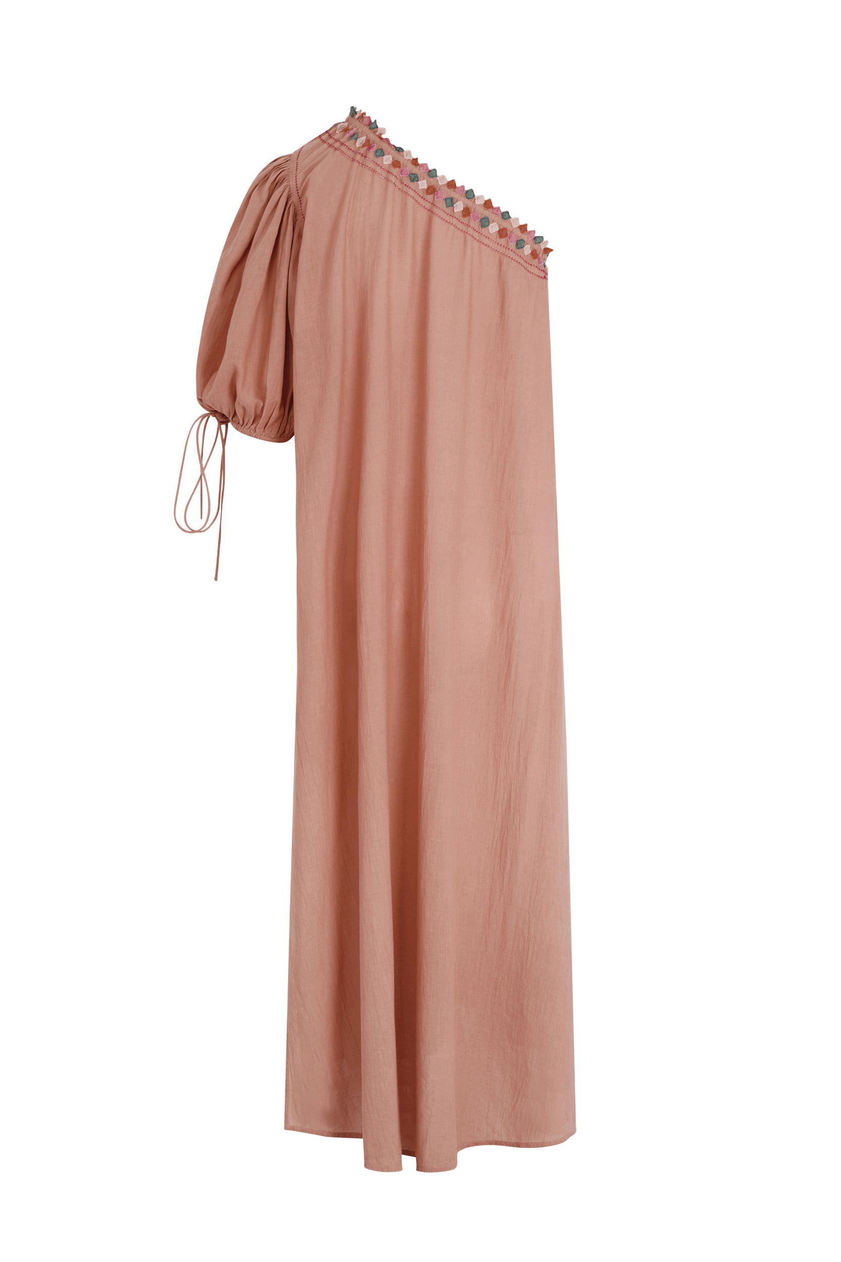 ROBE CORALINE BRODEE - BLUSH COMBO