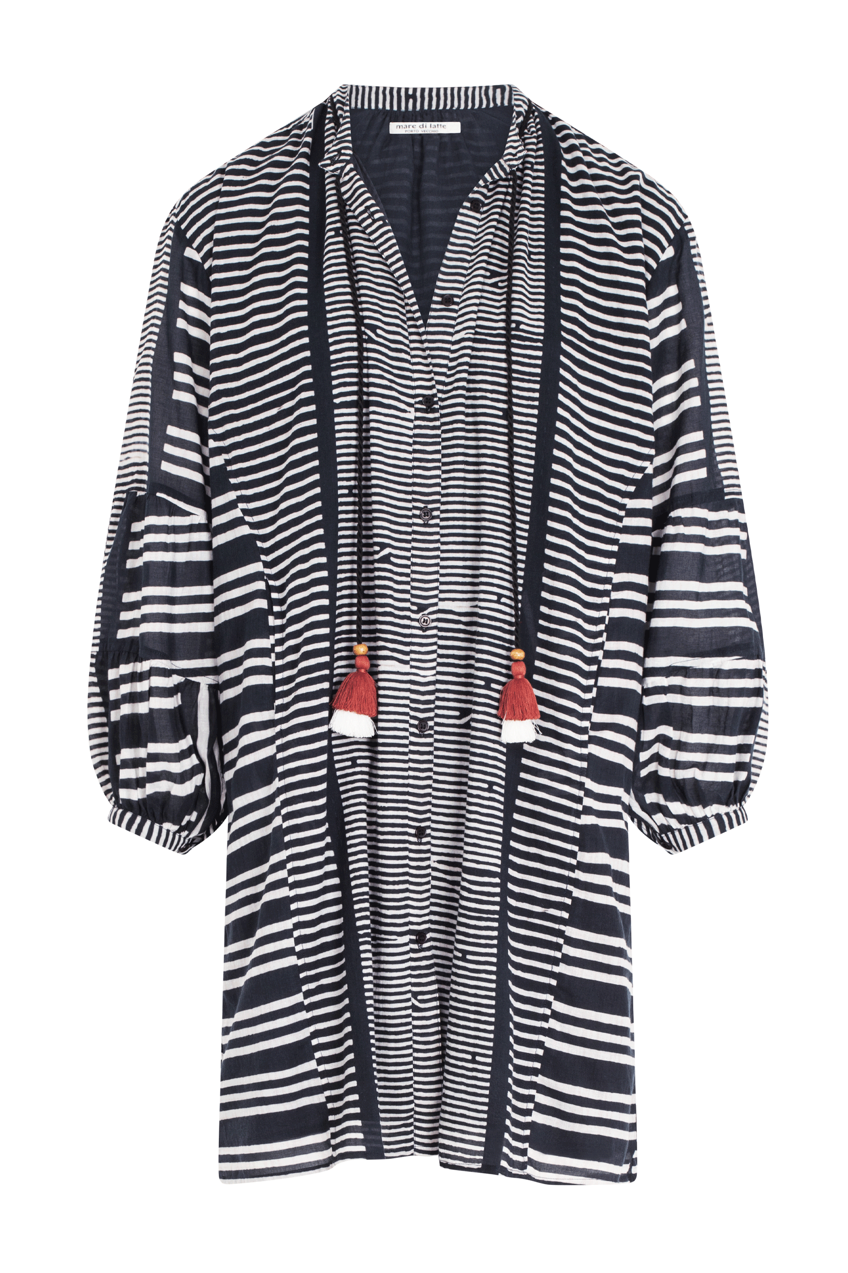 ROBE COURTE CHARLIE IMPRIME KOTA - BLACK