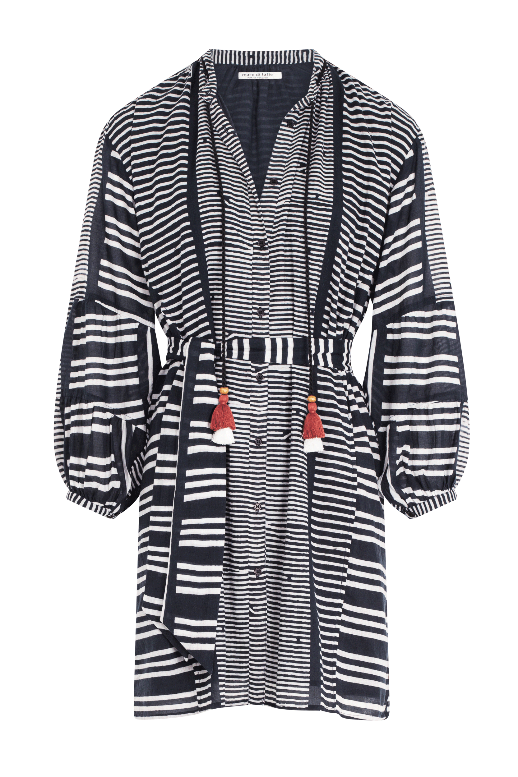 ROBE COURTE CHARLIE IMPRIME KOTA - BLACK