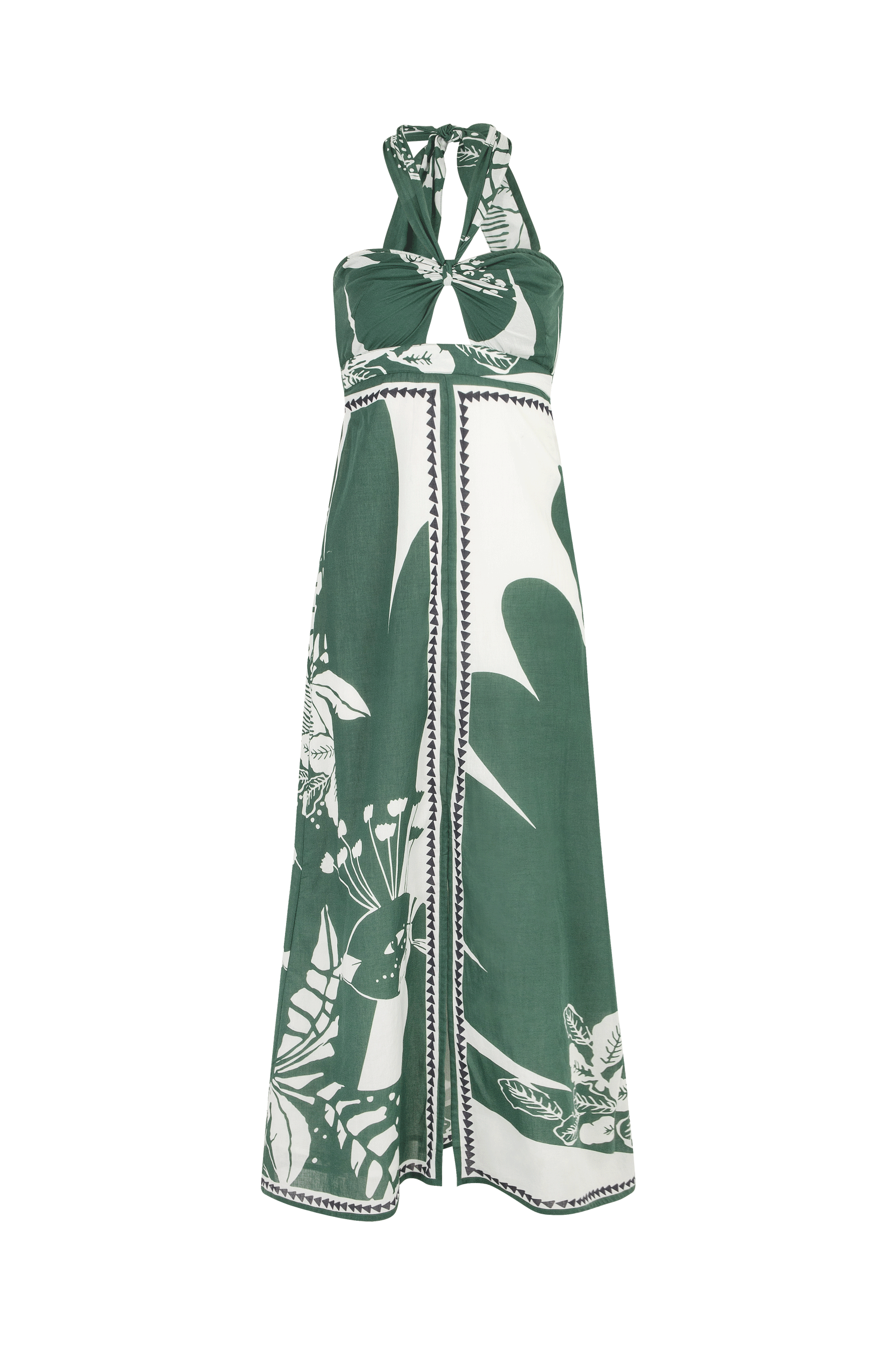ROBE CLEMENCE IMPRIME PALLADIO - ASPEN GREEN