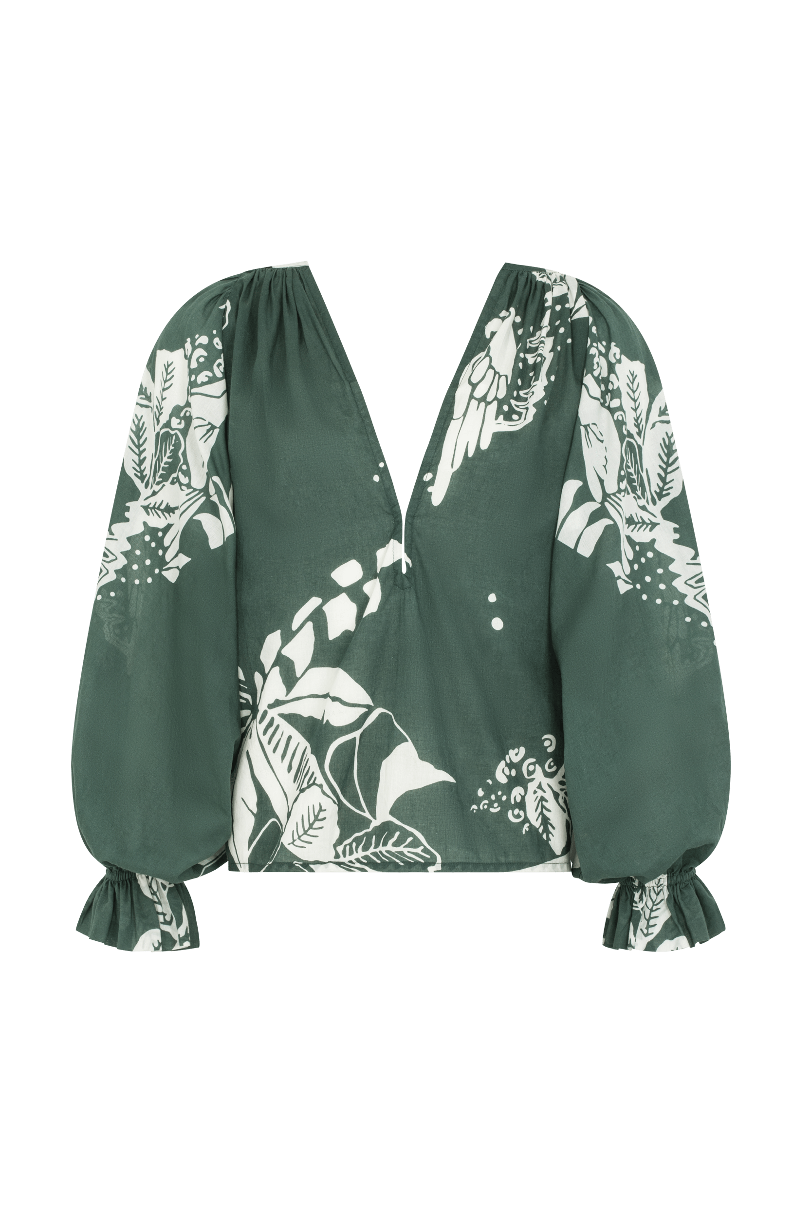 TOP DIVYA DOS NU IMPRIME PALLADIO - ASPEN GREEN